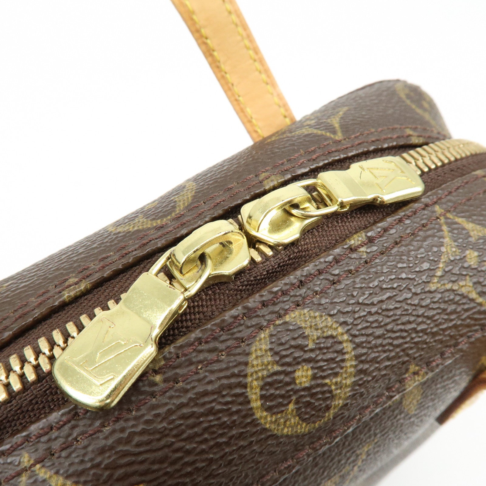 Louis Vuitton Monogram Spontini Hand Bag Brown M47500