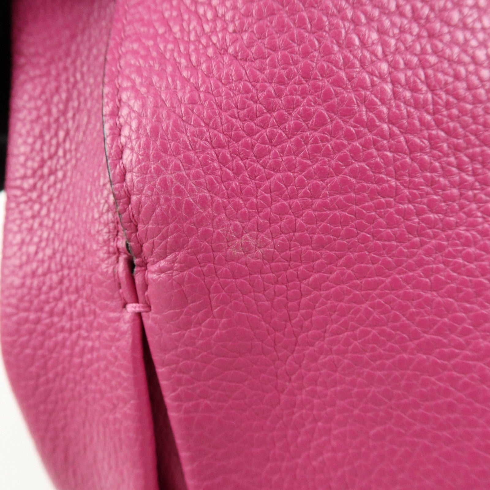 LOEWE Anagram Leather Shoulder Bag Hobo Bag Tote Bag Pink