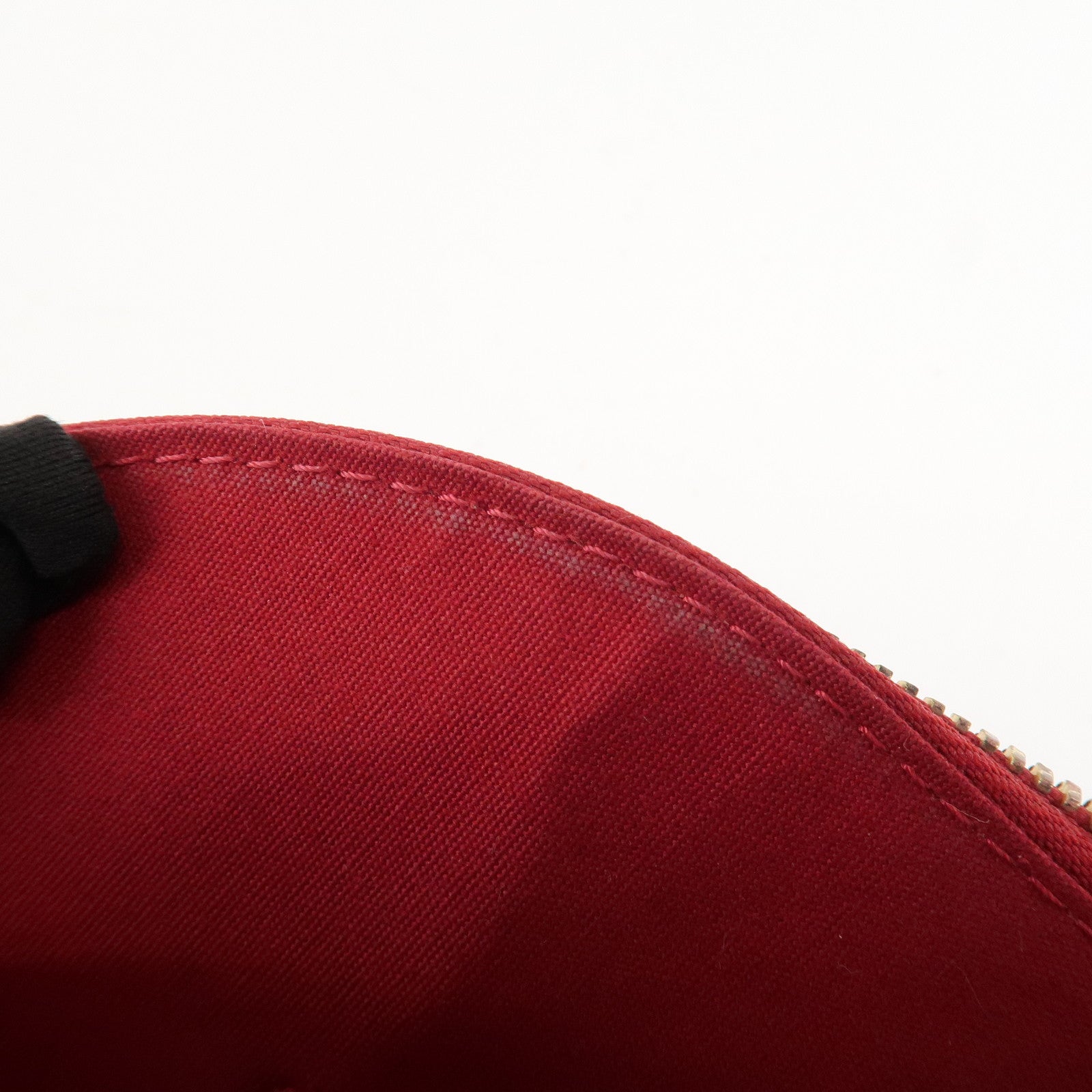 Louis Vuitton Monogram Vernis Alma BB 2Way Bag Red POMME D'AMOUR M91606 Used