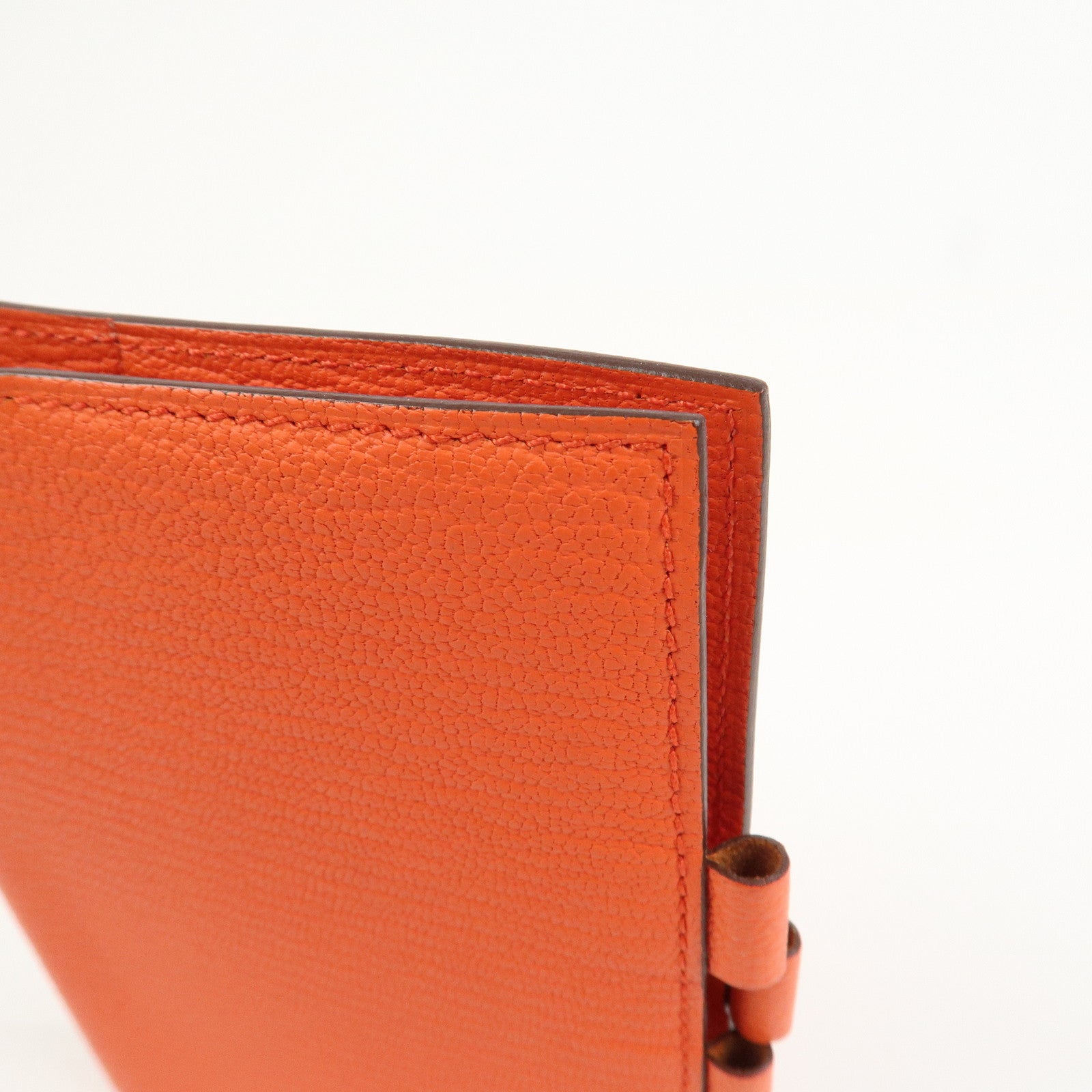 HERMES Leather Agenda PM Planner Cover X Stamped Orange