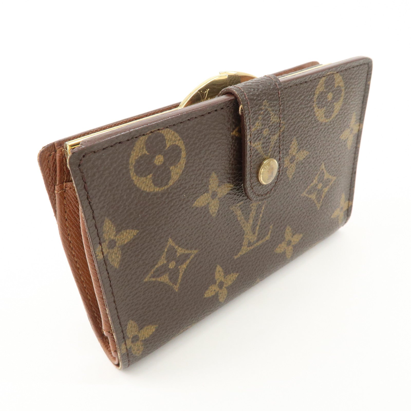 Louis Vuitton Monogram Portefeuille Viennois Wallet Brown M61674 Used