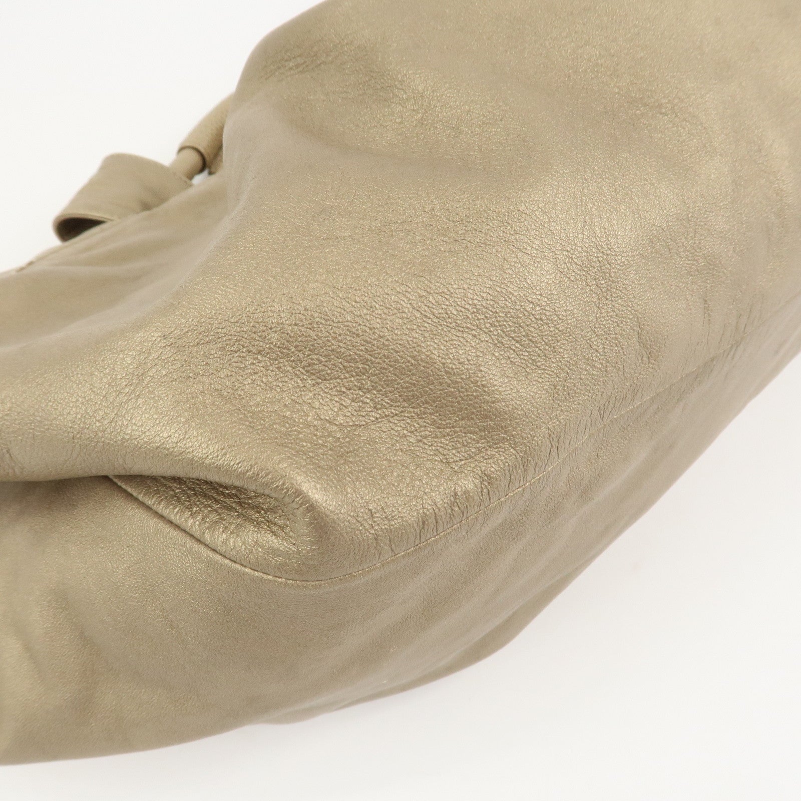 LOEWE Anagram Nappa Aire Leather Hand Bag Tote Bag Gold