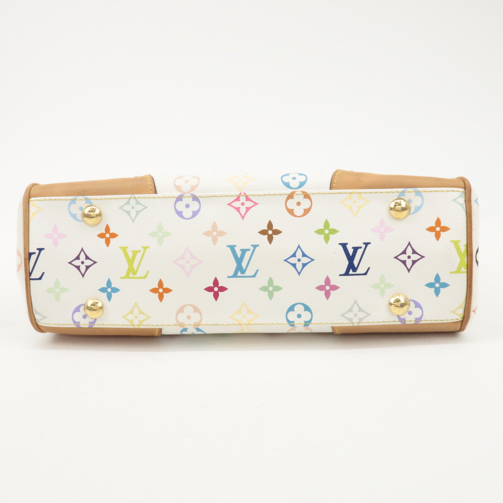 Louis Vuitton Monogram Beverly MM Shoulder Bag Blanc M40203 Used
