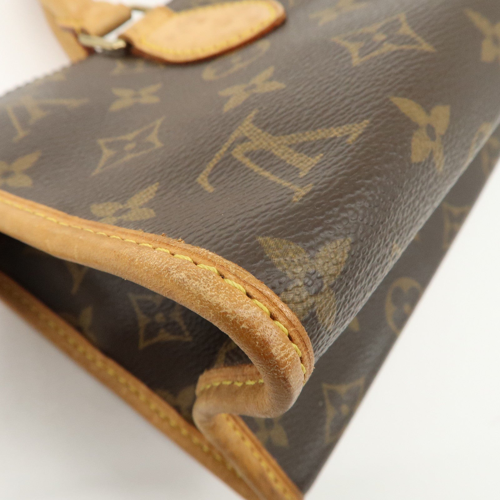 Louis Vuitton Monogram Popincourt Hand Bag Brown M40009 Used