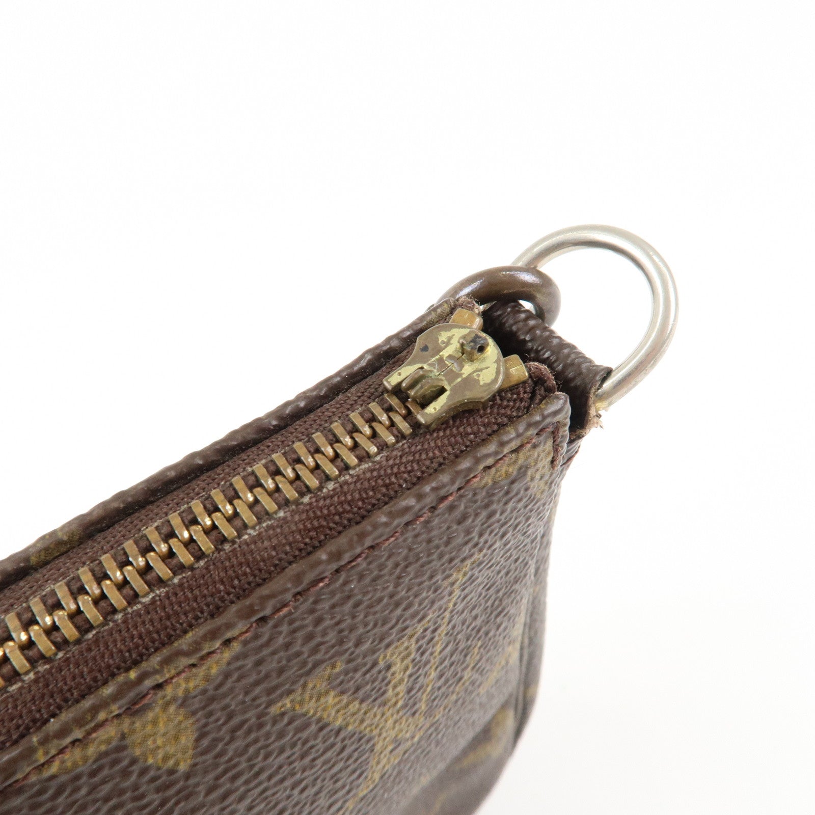 Louis Vuitton Monogram Pochette Accessoires Hand Bag Brown M51980 Used