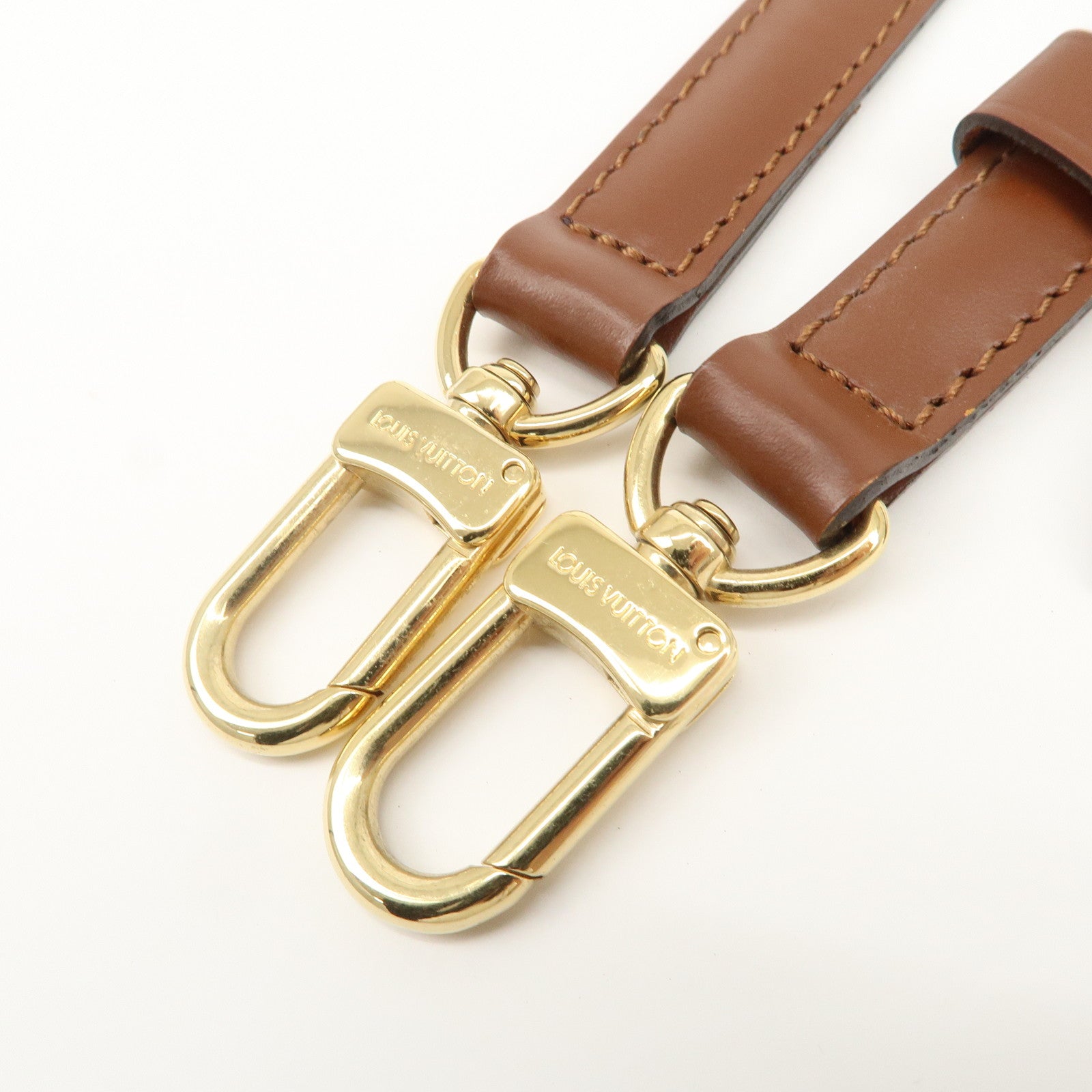 Louis Vuitton Leather Shoulder Strap For Monceau Bag Brown