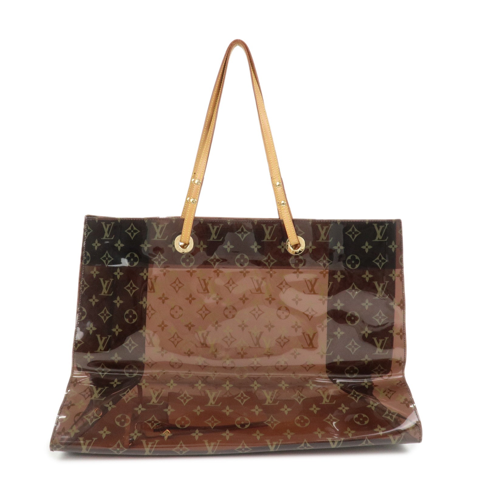 Louis Vuitton Monogram Cabas Cruise Vinyl Tote Bag Brown M50500