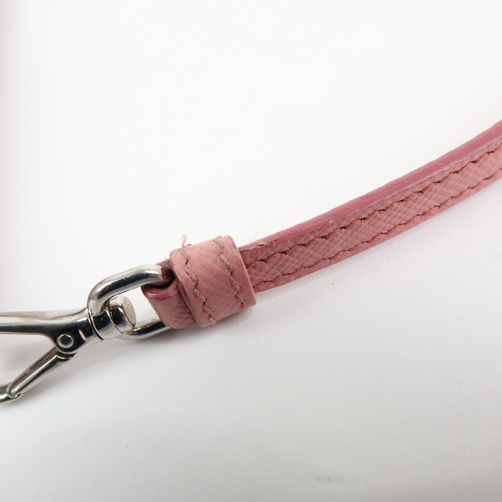 PRADA Saffiano Leather 2Way Bag Clutch Bag Shoulder Bag Pink