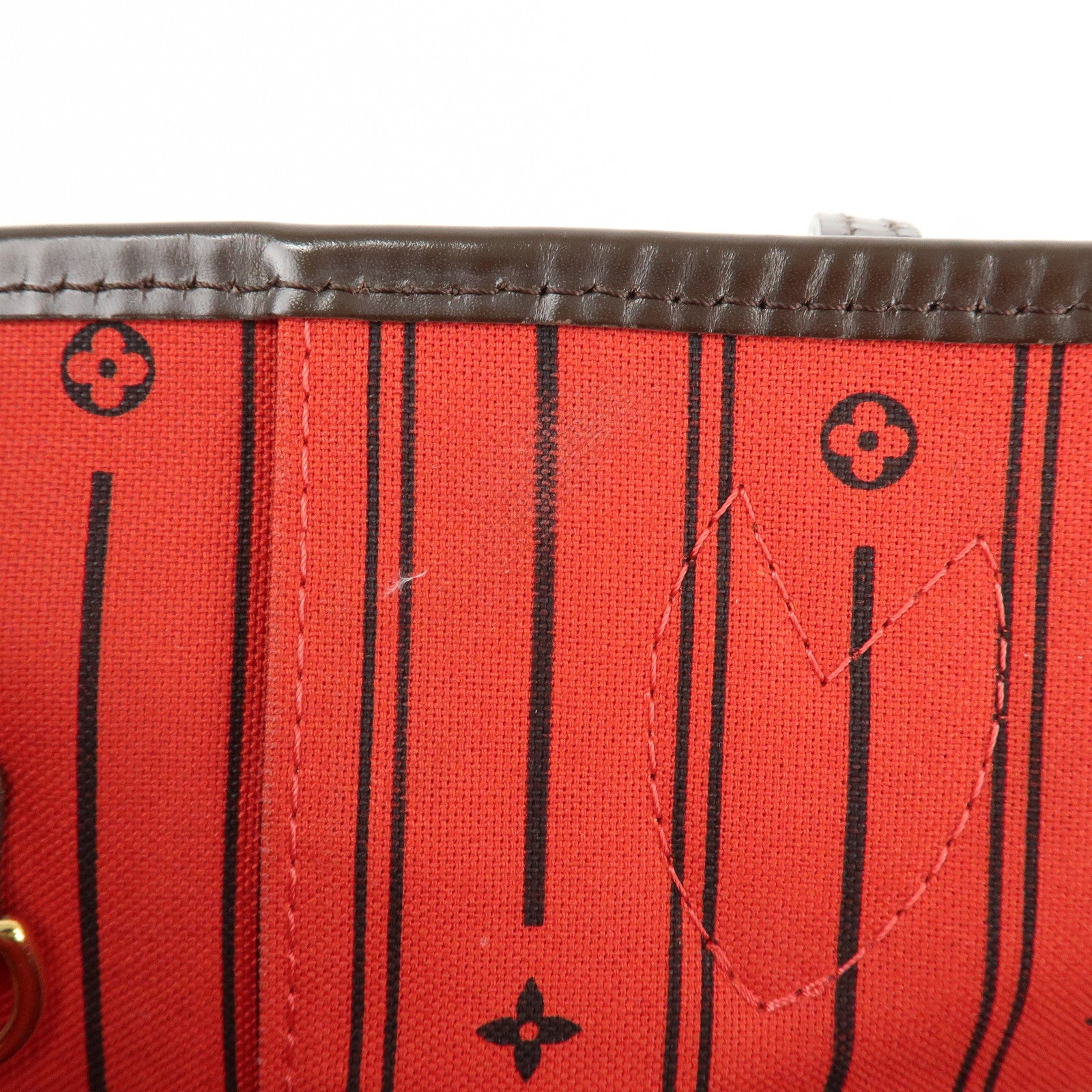 Louis Vuitton Damier Ebene Canvas Neverfull MM Tote Bag N51105 Used