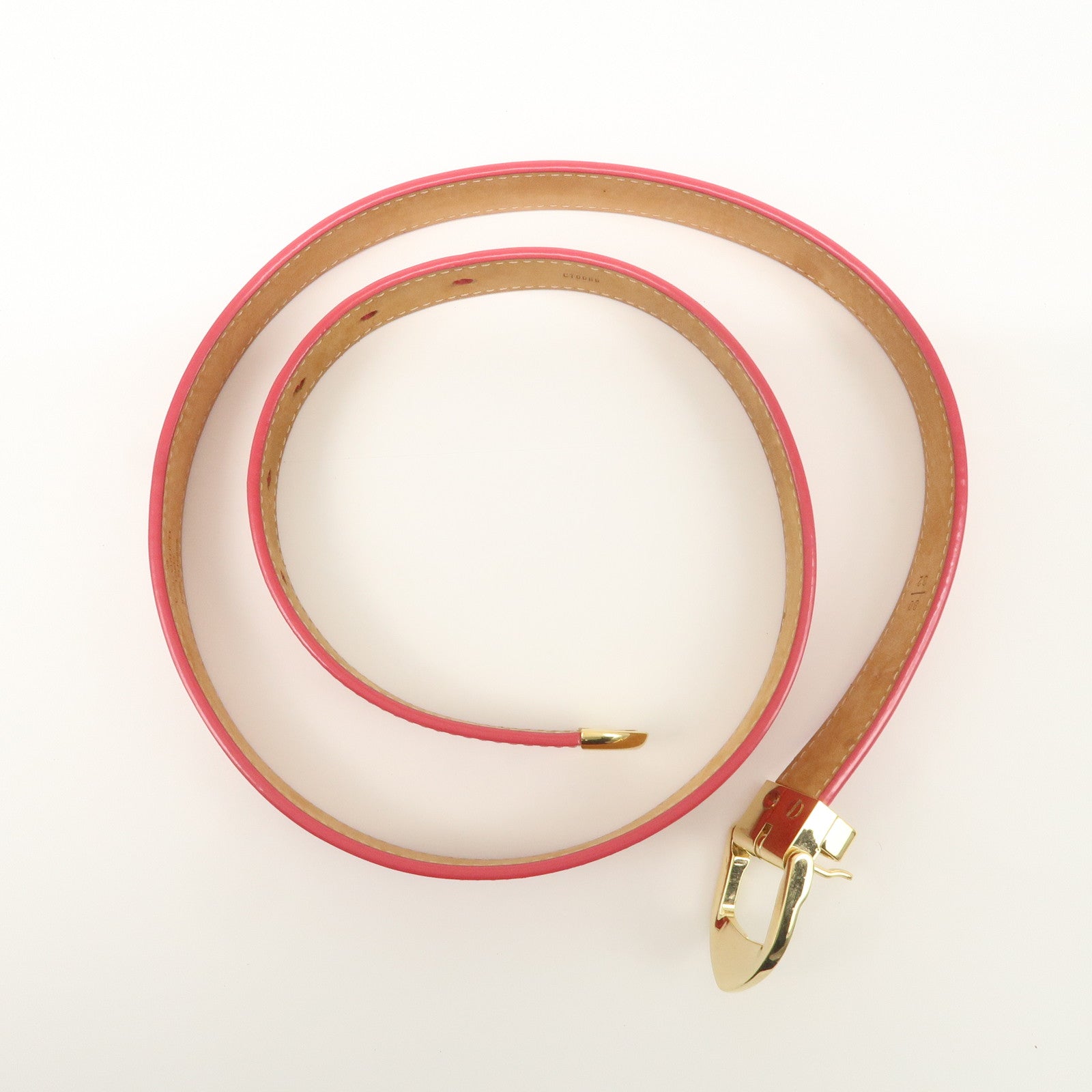 Louis Vuitton Monogram Vernis Leather Ceinture Belt 80/32 Framboise M9798