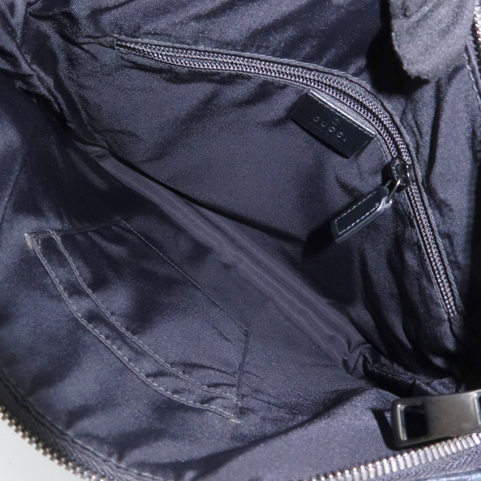 GUCCI GG Supreme PVC Leather Shoulder Crossbody Bag Black 387514