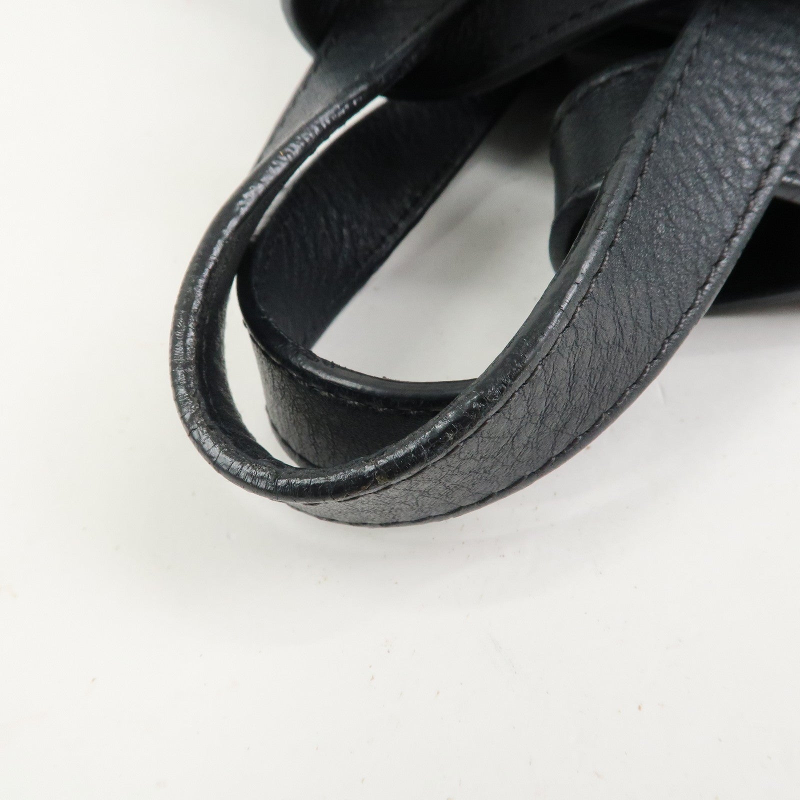 LOEWE Hammock Medium Leather Shoulder Bag Hand Bag Black