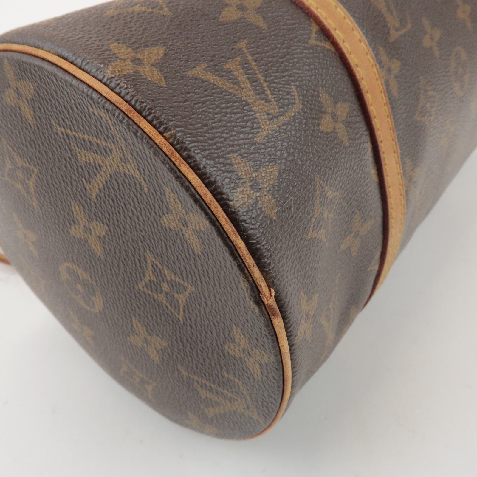 Louis Vuitton Monogram Papillon 30 Hand Bag Brown M51385