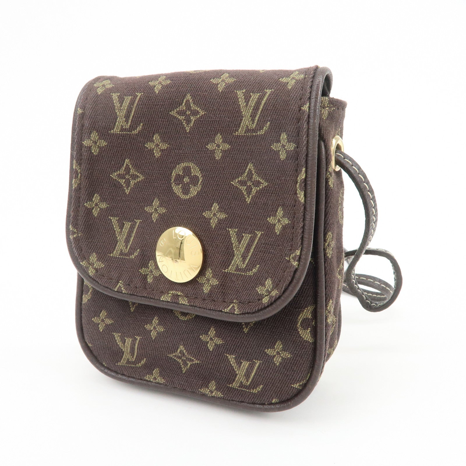 Louis Vuitton Monogram Mini Lin Pochette Cancun Ebene M95313