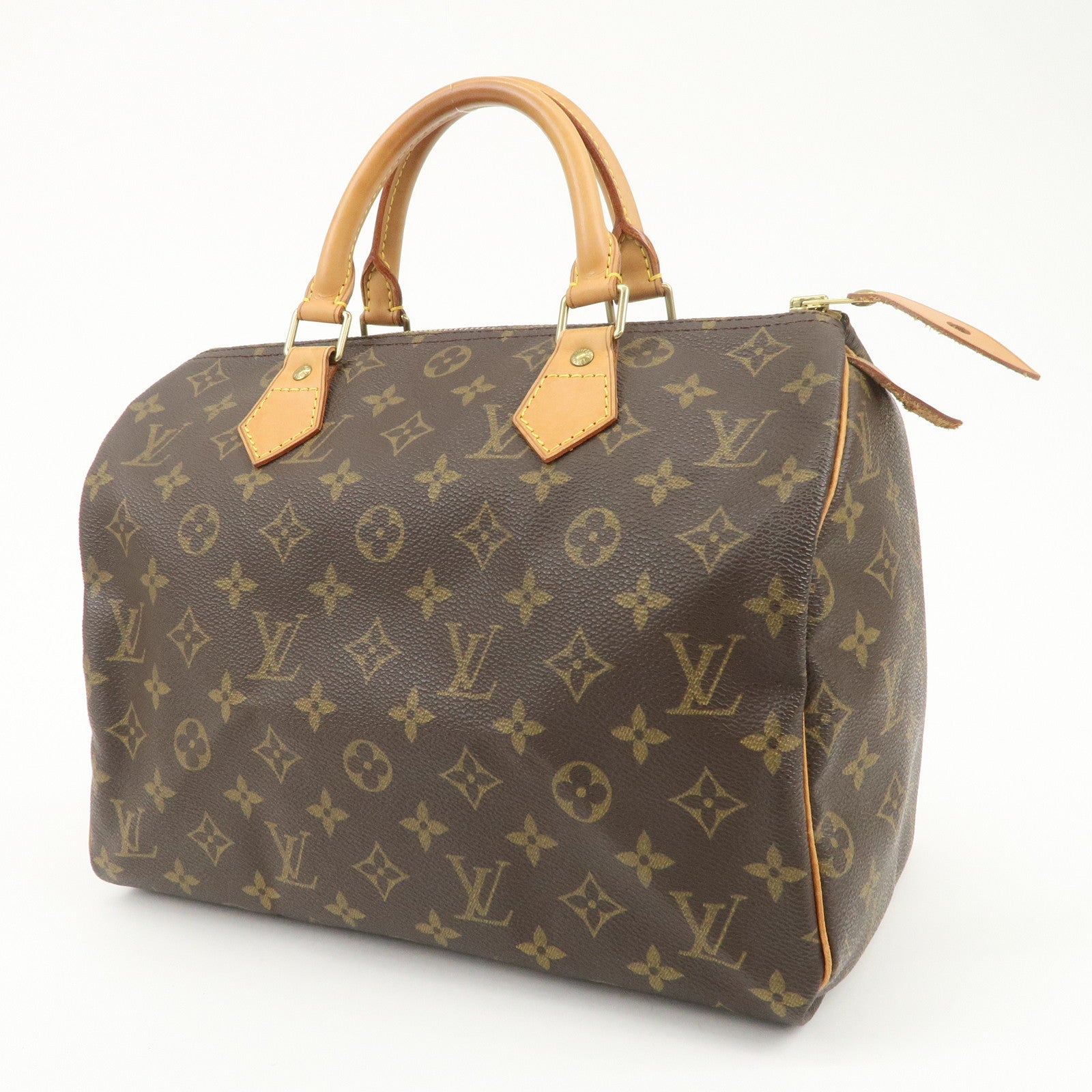 Louis Vuitton Monogram Speedy 30 Boston Bag Hand Bag Brown M41526