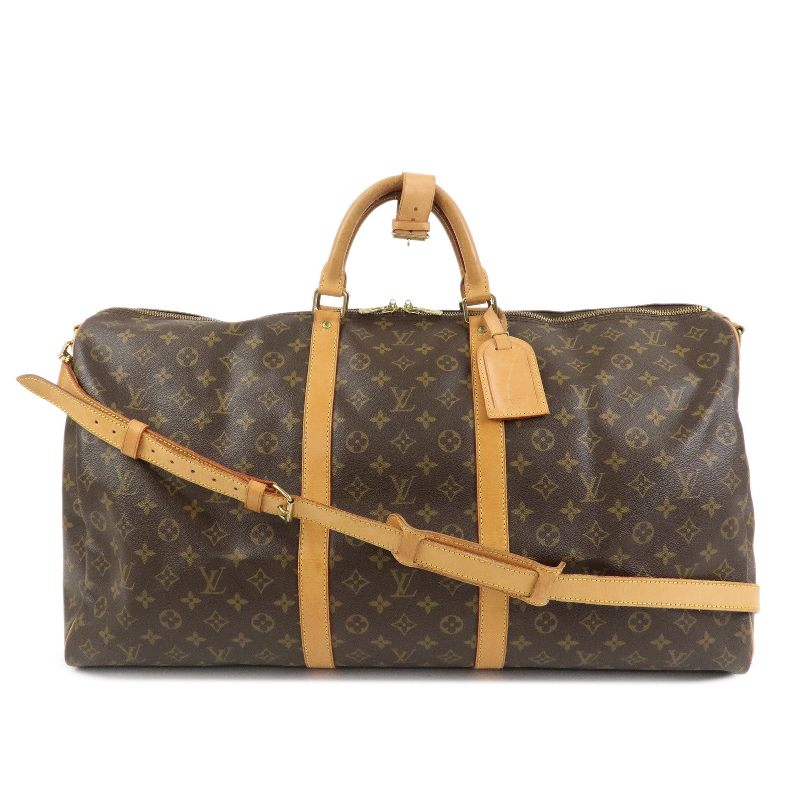 Louis Vuitton Monogram Keep All Bandouliere 60 Boston Bag M41412