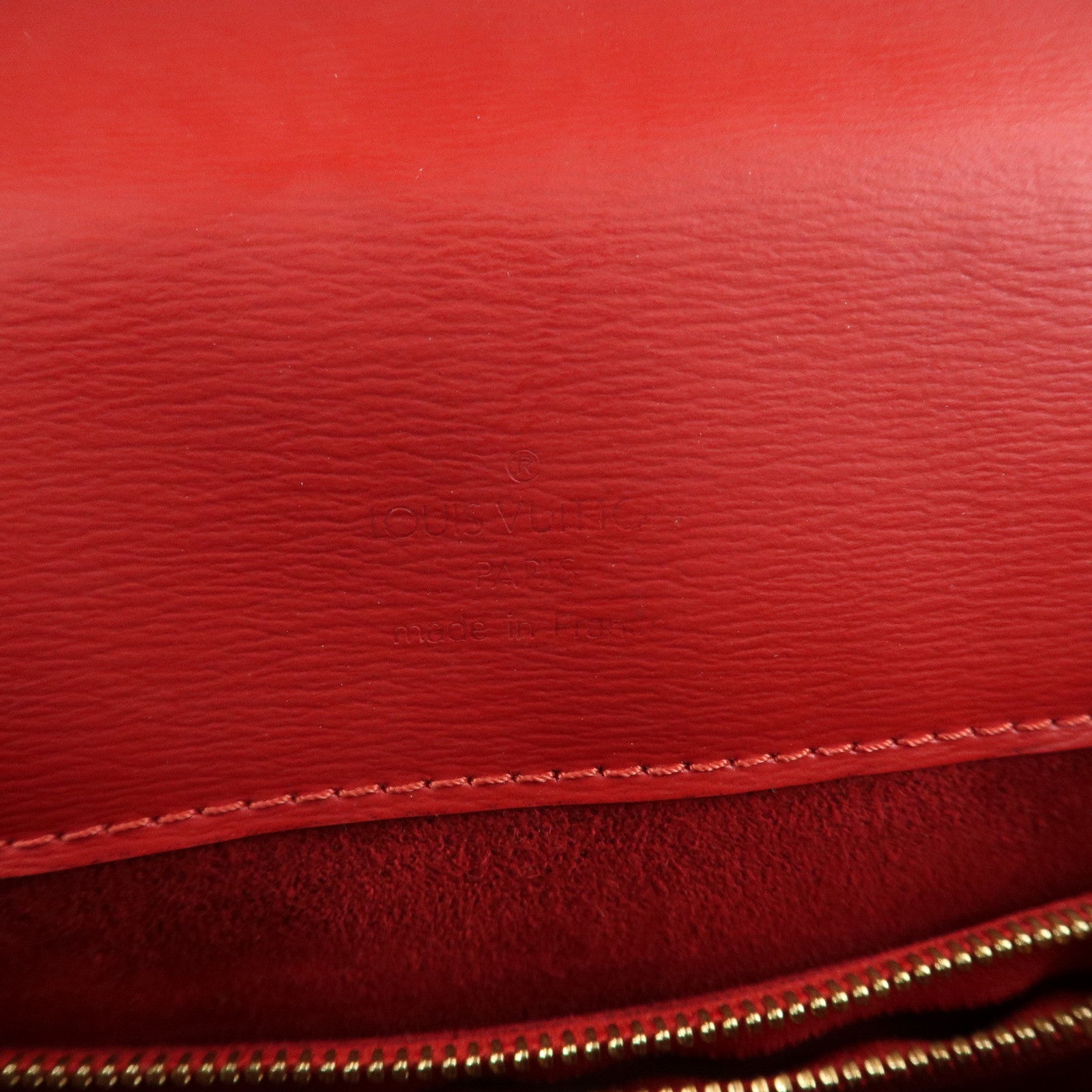 Louis Vuitton Epi Leather Buci Shoulder Bag Castilian Red M52207 Used