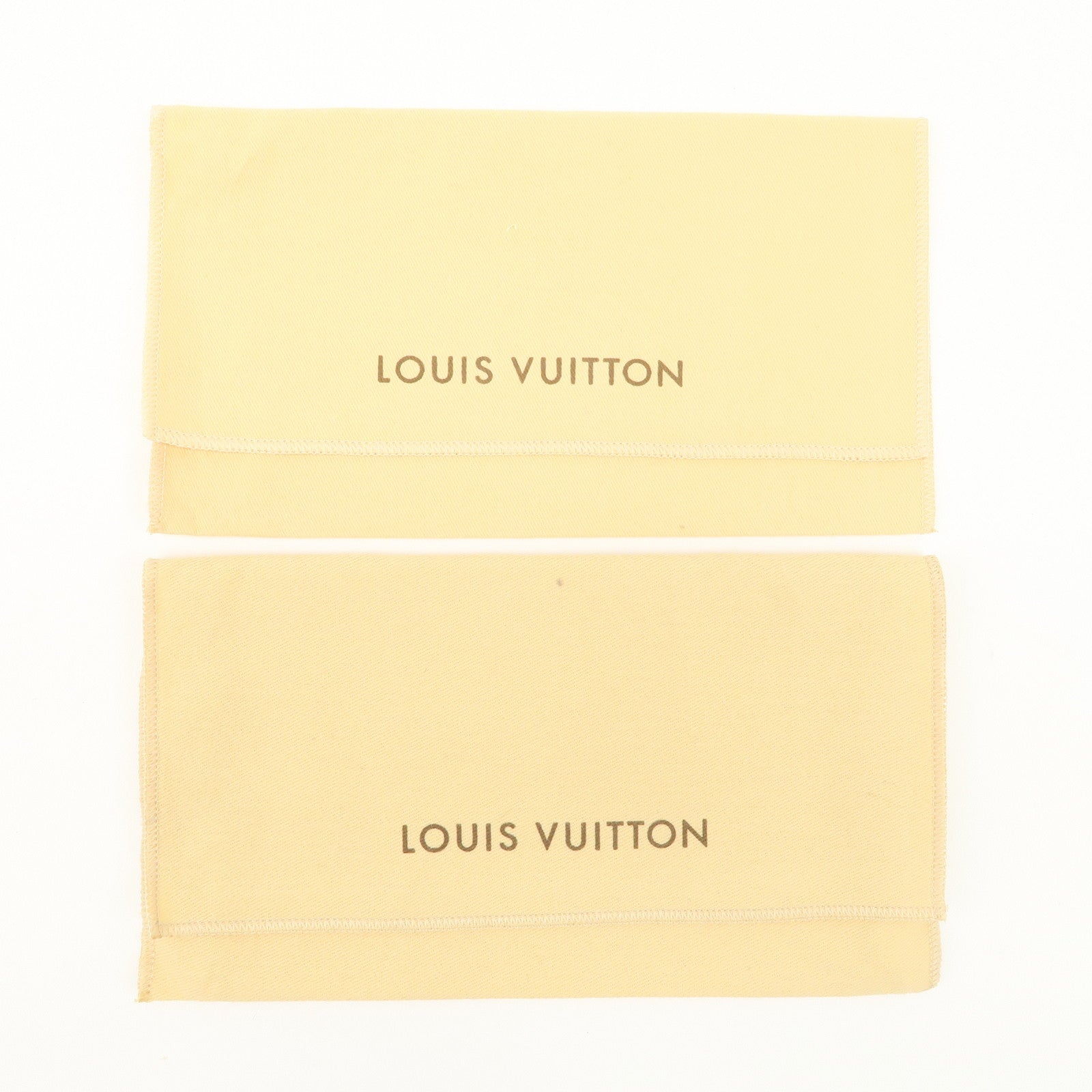 Louis Vuitton Set of 11 Dust Bag Storage Bag Flap Style Beige
