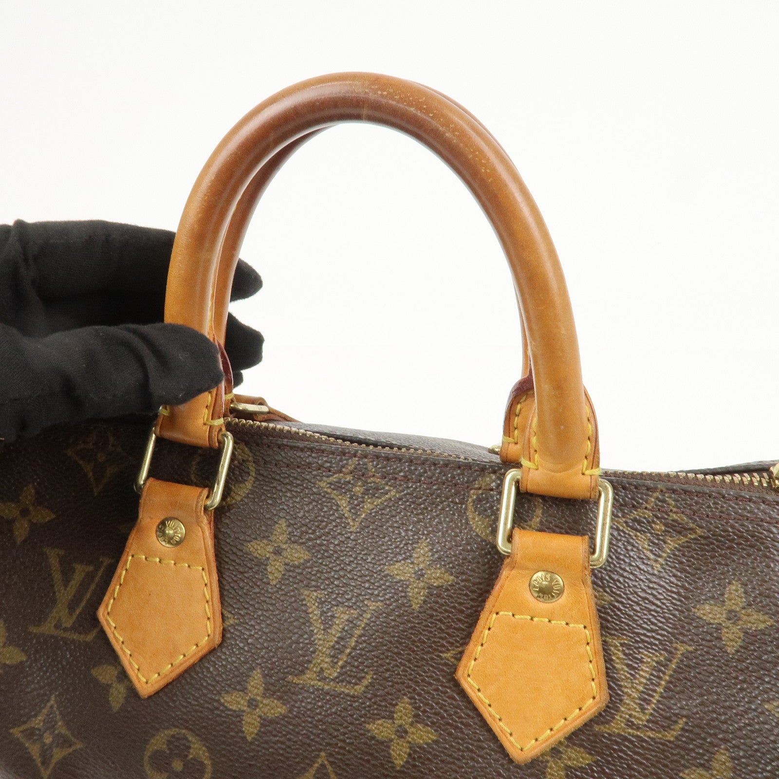 Louis Vuitton Monogram Speedy 25 Boston Bag Hand Bag Brown M41528