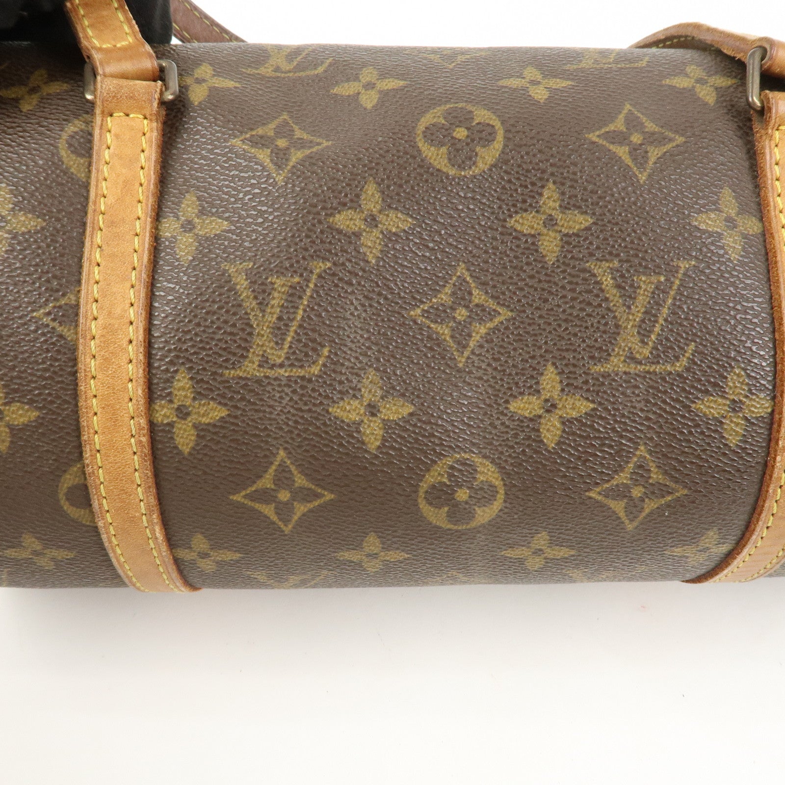 Louis Vuitton Monogram Papillon 30 Hand Bag Brown M51385