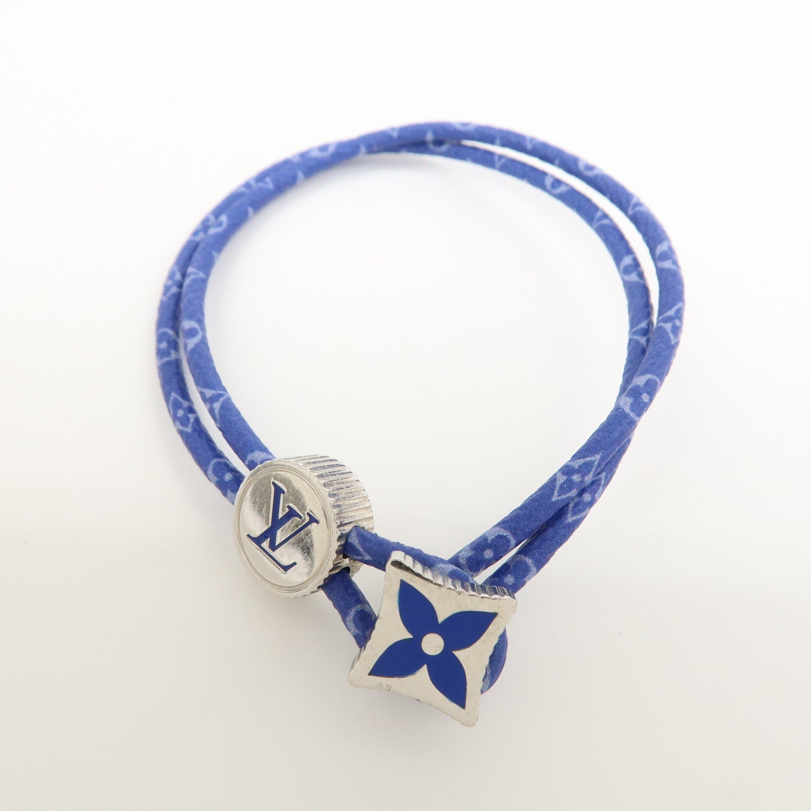 Louis Vuitton Monogram Canvas Catch It Bracelet Blue M106