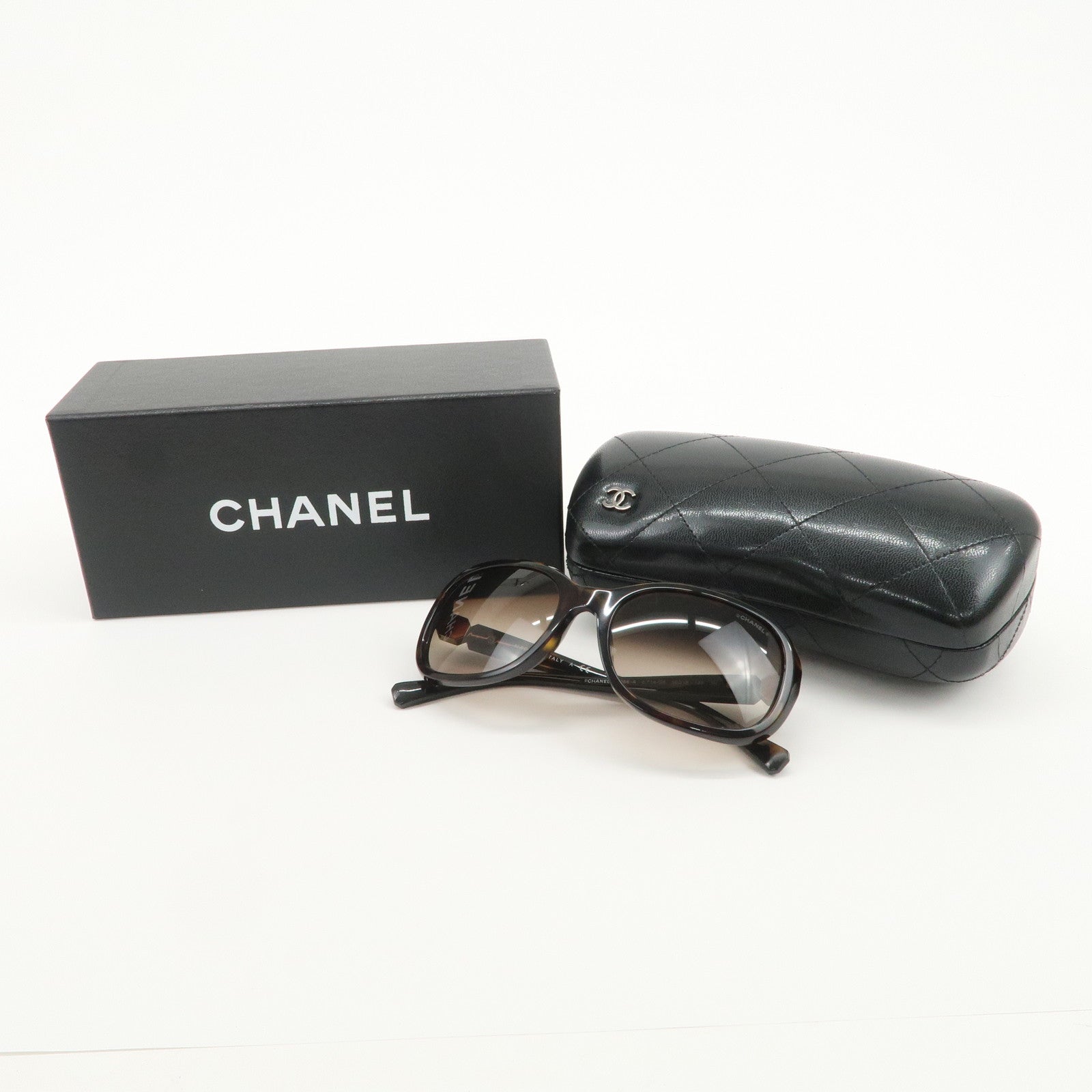 CHANEL Plastic Sunglasses Brown 5286-A c.714/S5 56□18 135 3N