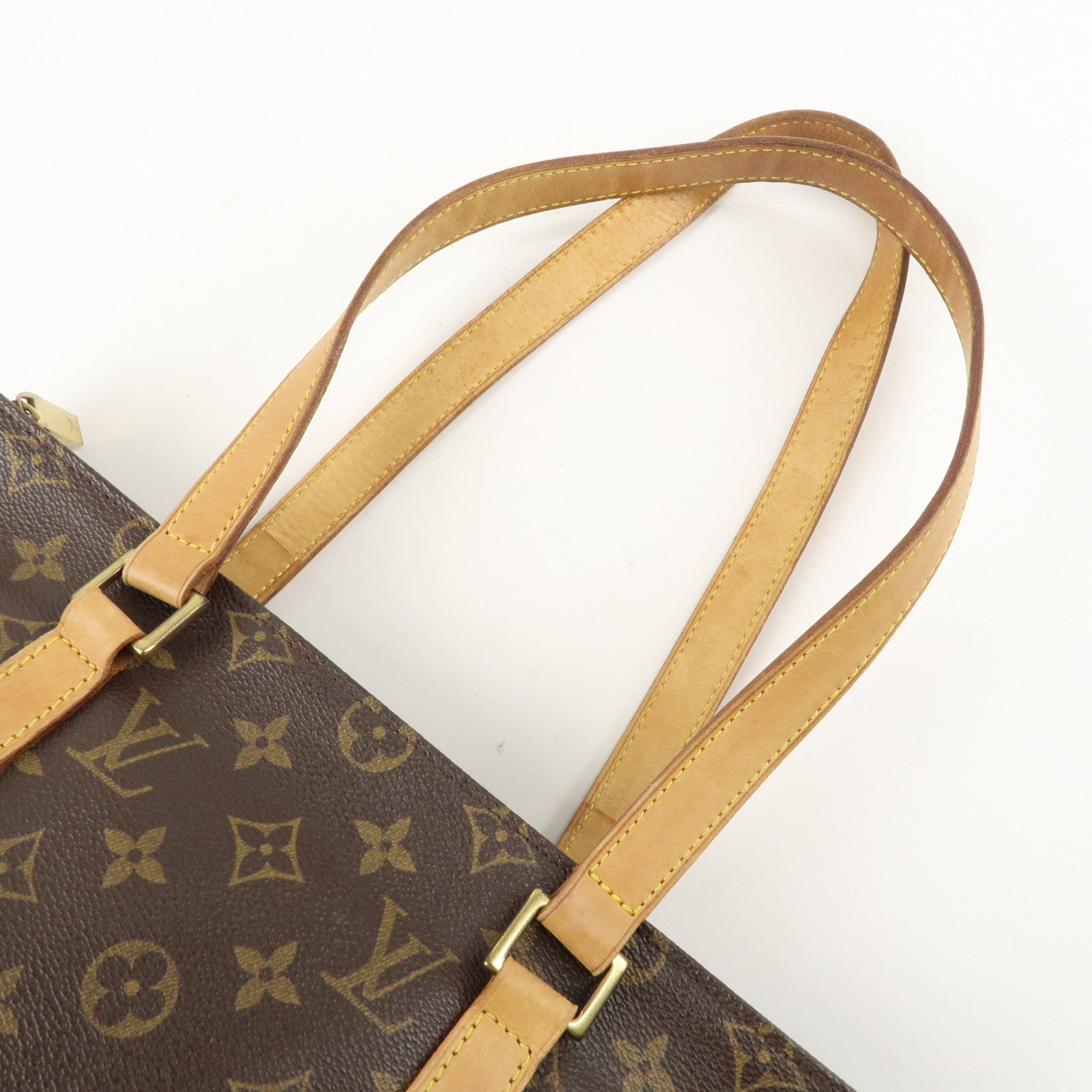 Louis Vuitton Monogram Cabas Piano Tote Bag Hand Bag M51148 Used