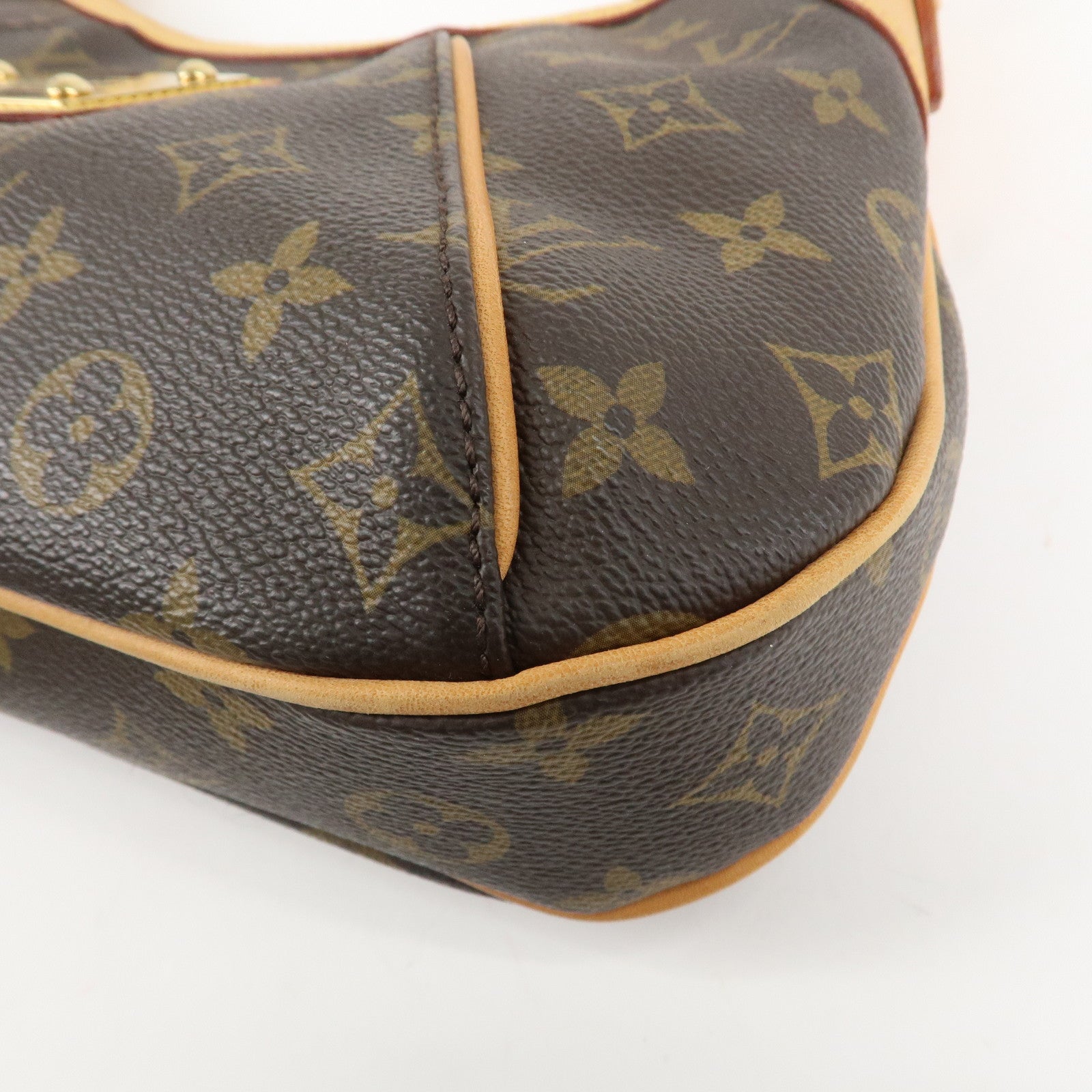 Louis Vuitton Monogram Thames PM Shoulder Bag Brown M56384 Used