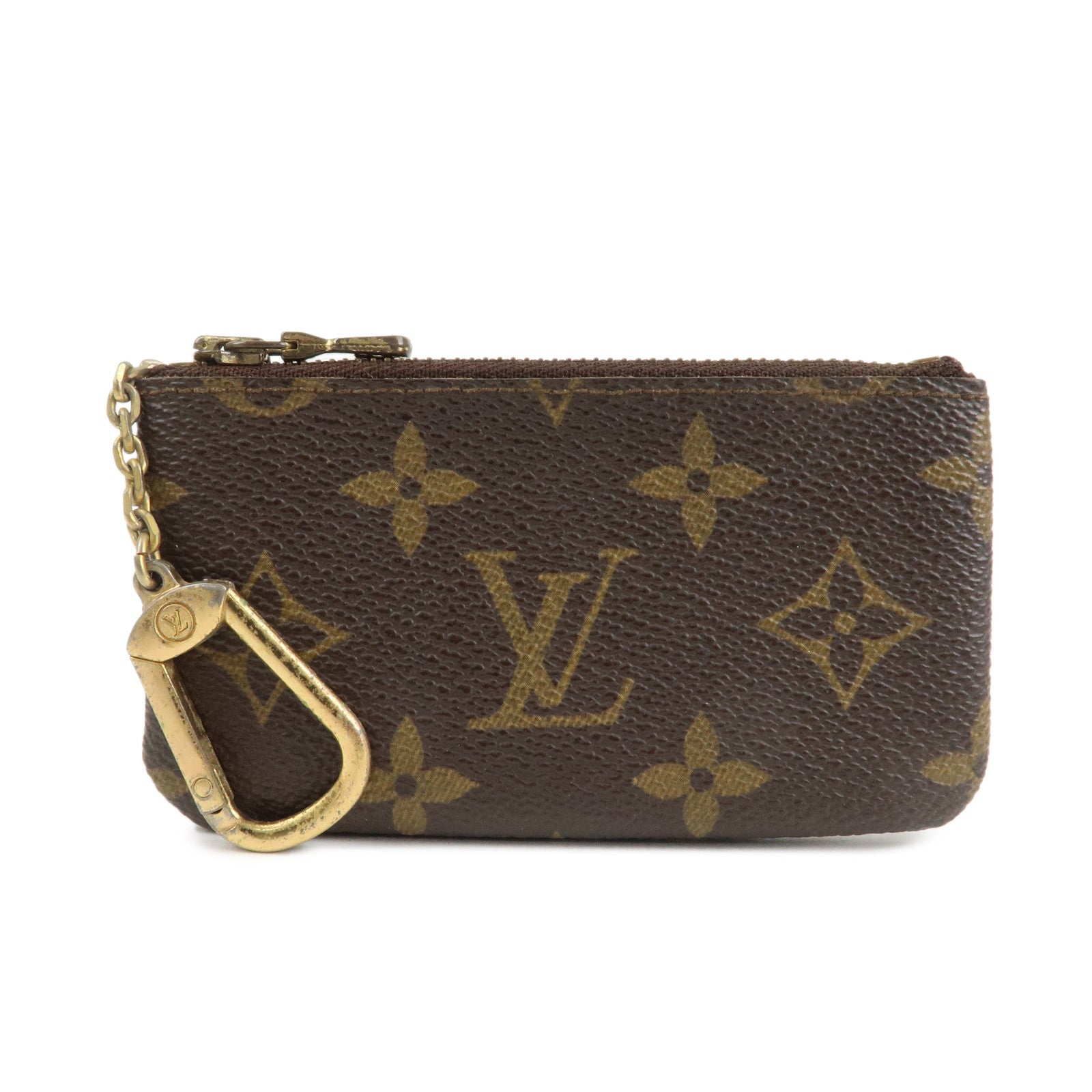 Louis Vuitton Monogram Pochette Cles Coin Case Key Case M62650 Used