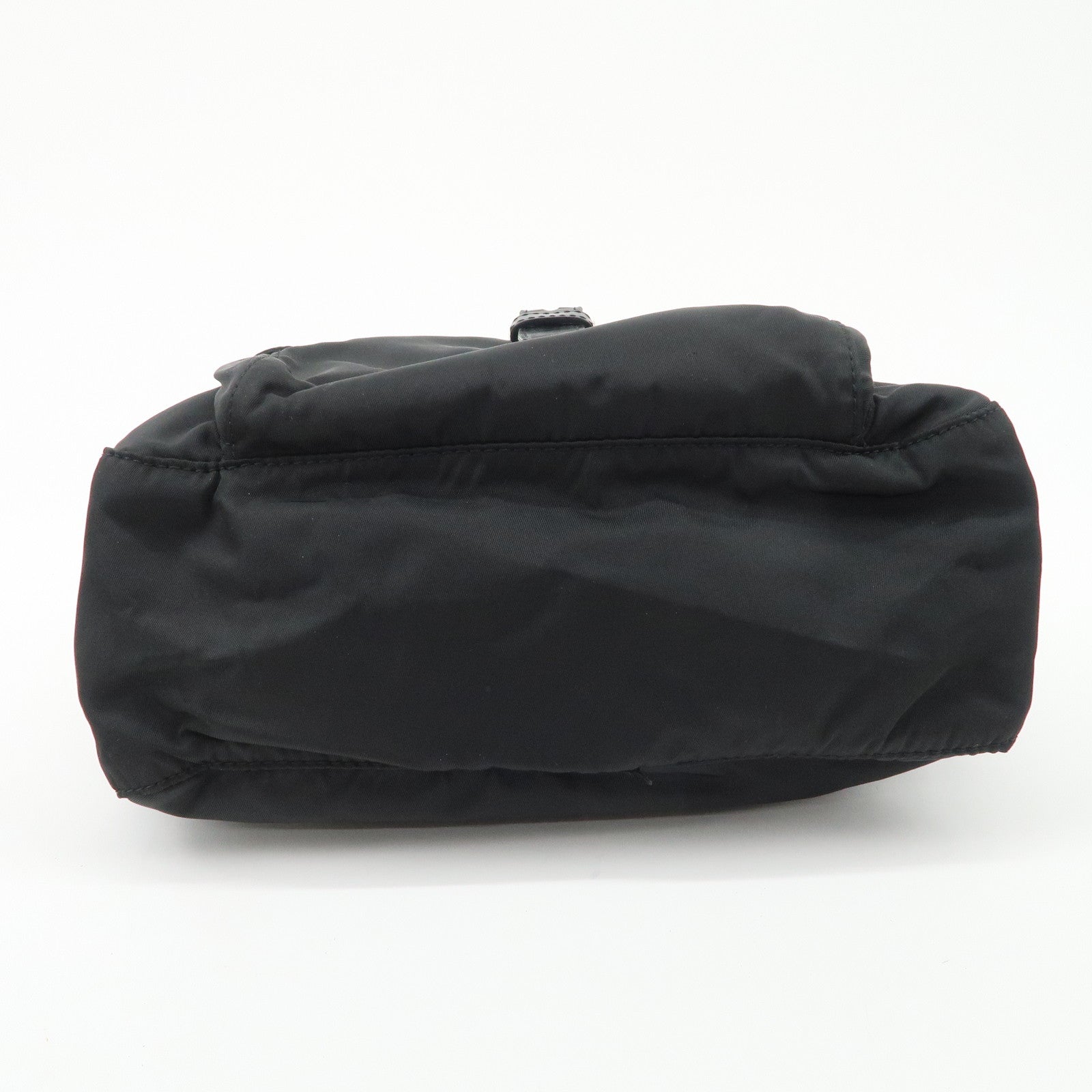 PRADA Triangle Logo Nylon Shoulder Bag Crossbody Bag Black
