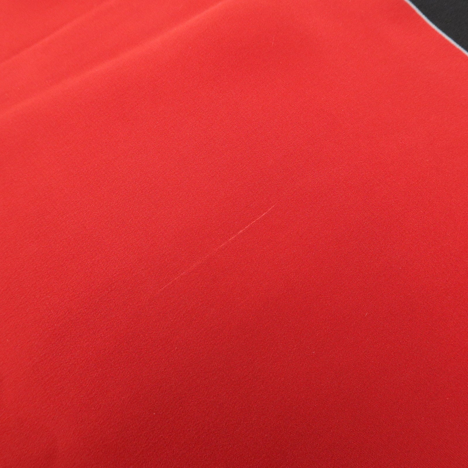 Cartier Silk 100% Scarf Ring Panthere Red Black