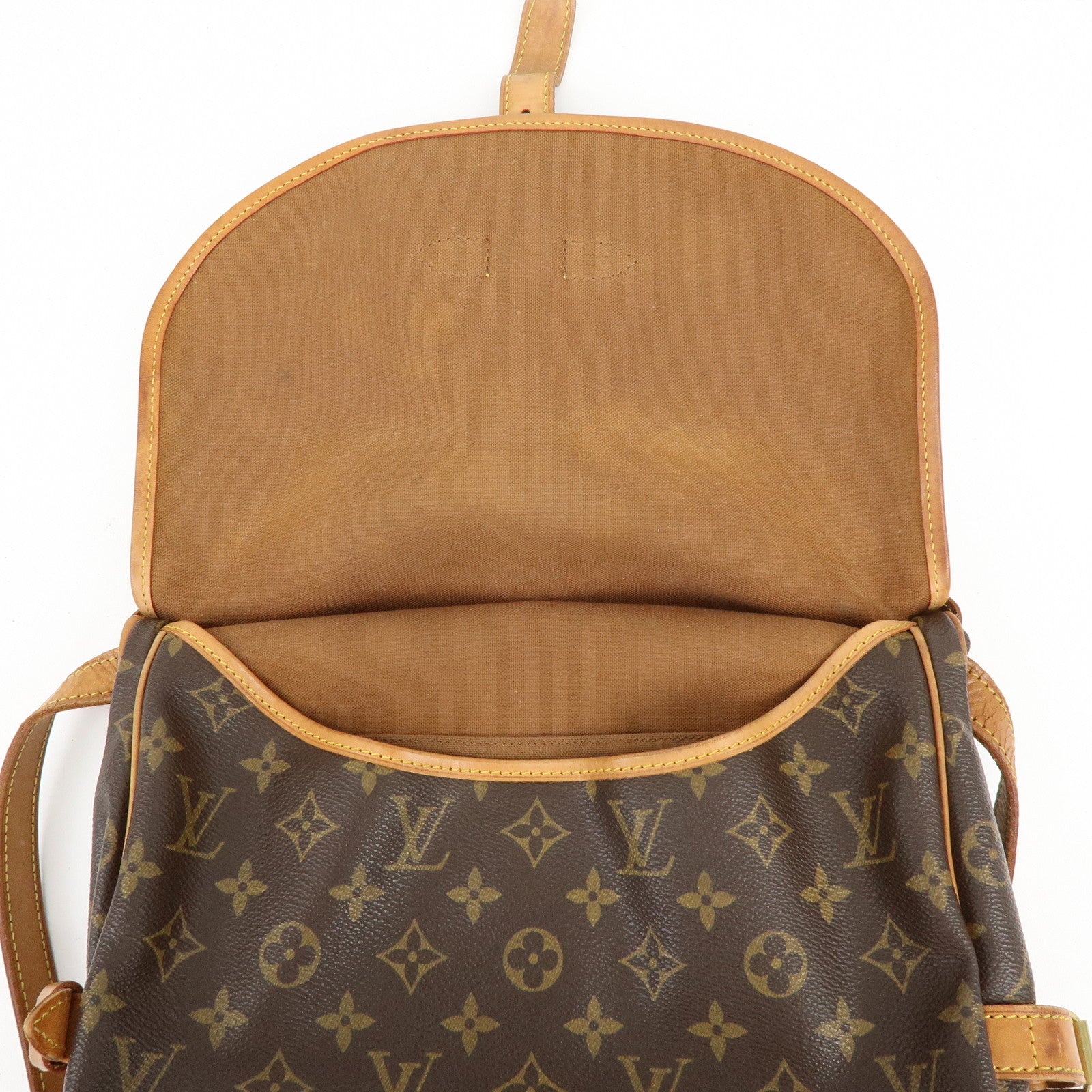 Louis Vuitton Monogram Saumur 30 Canvas Shoulder Bag Brown M42256