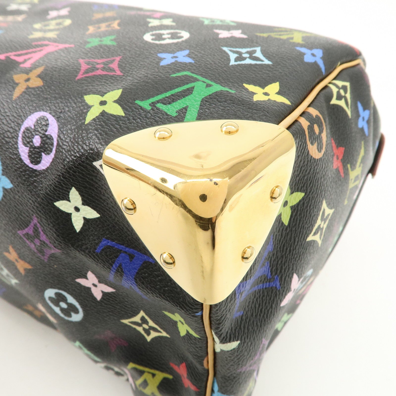 Louis Vuitton Monogram Multicolor Speedy 30 Hand Bag M92642 Used
