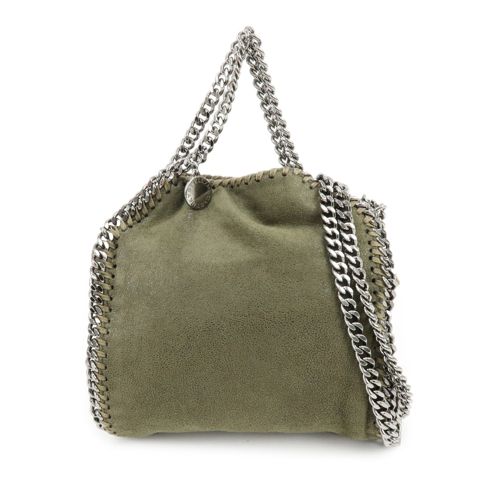 STELLA MCCARTNEY Falabella Mini Faux Leather 2Way Bag Khaki