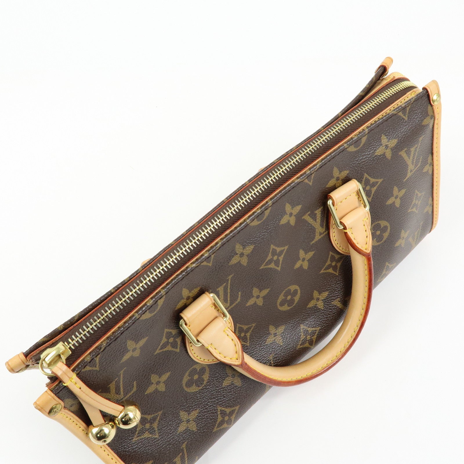 Louis Vuitton Monogram Popincourt Hand Bag Brown M40009