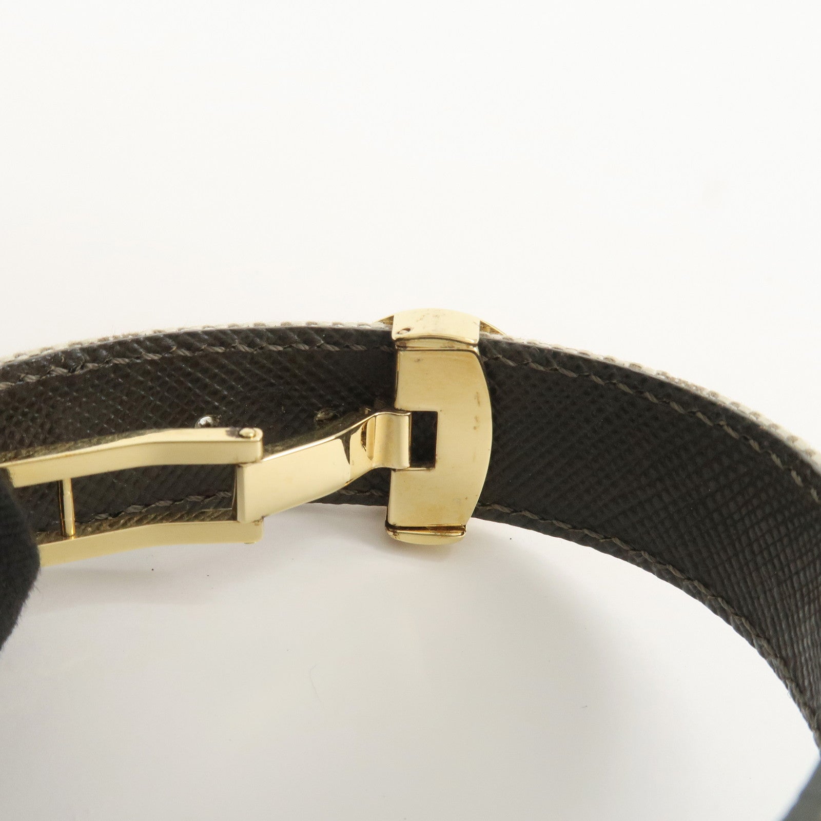 Louis Vuitton Monogram Mini Canvas Good Luck Bracelet Khaki M64458