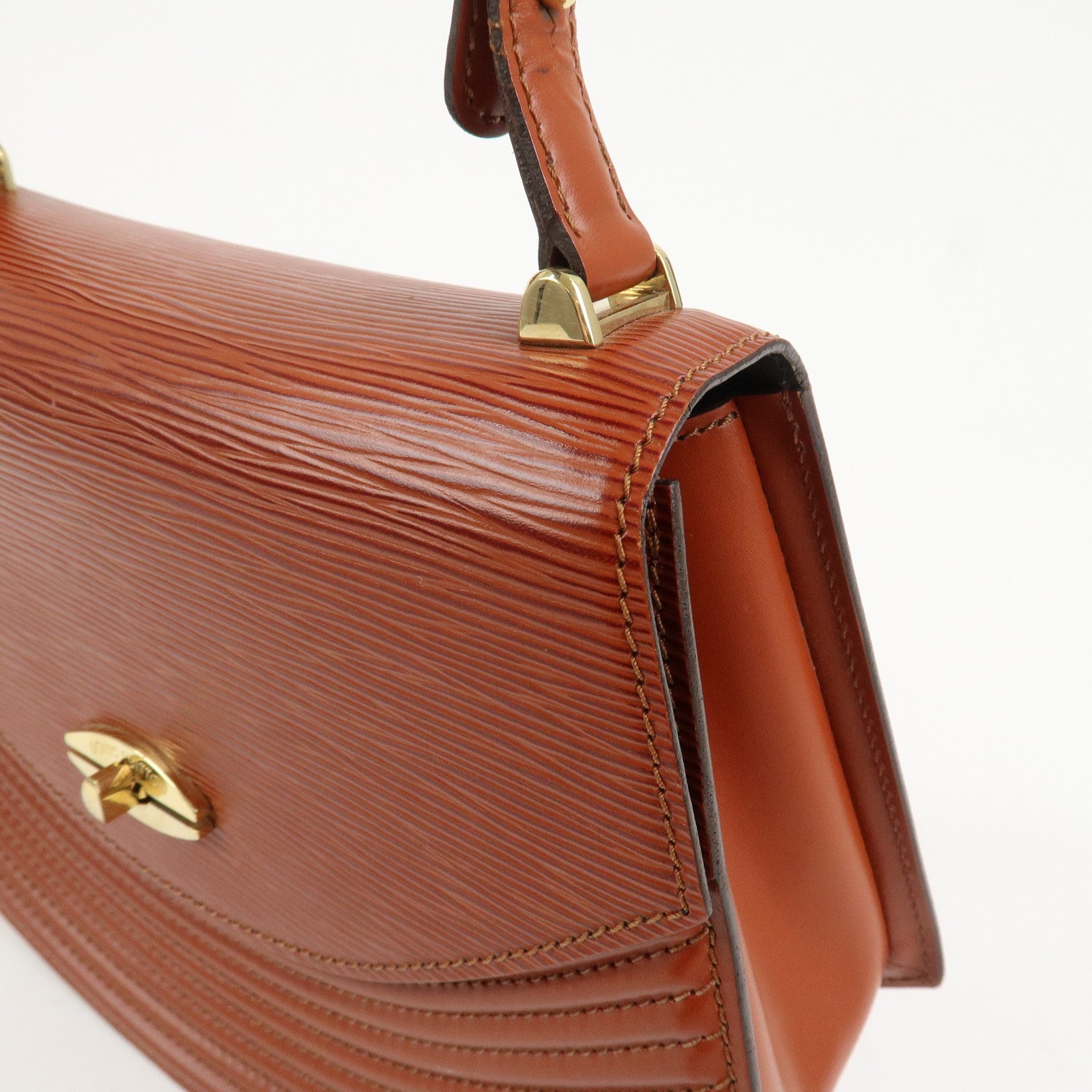 Louis Vuitton Epi Tilsit Shoulder Hand Bag Kenya Brown M52483