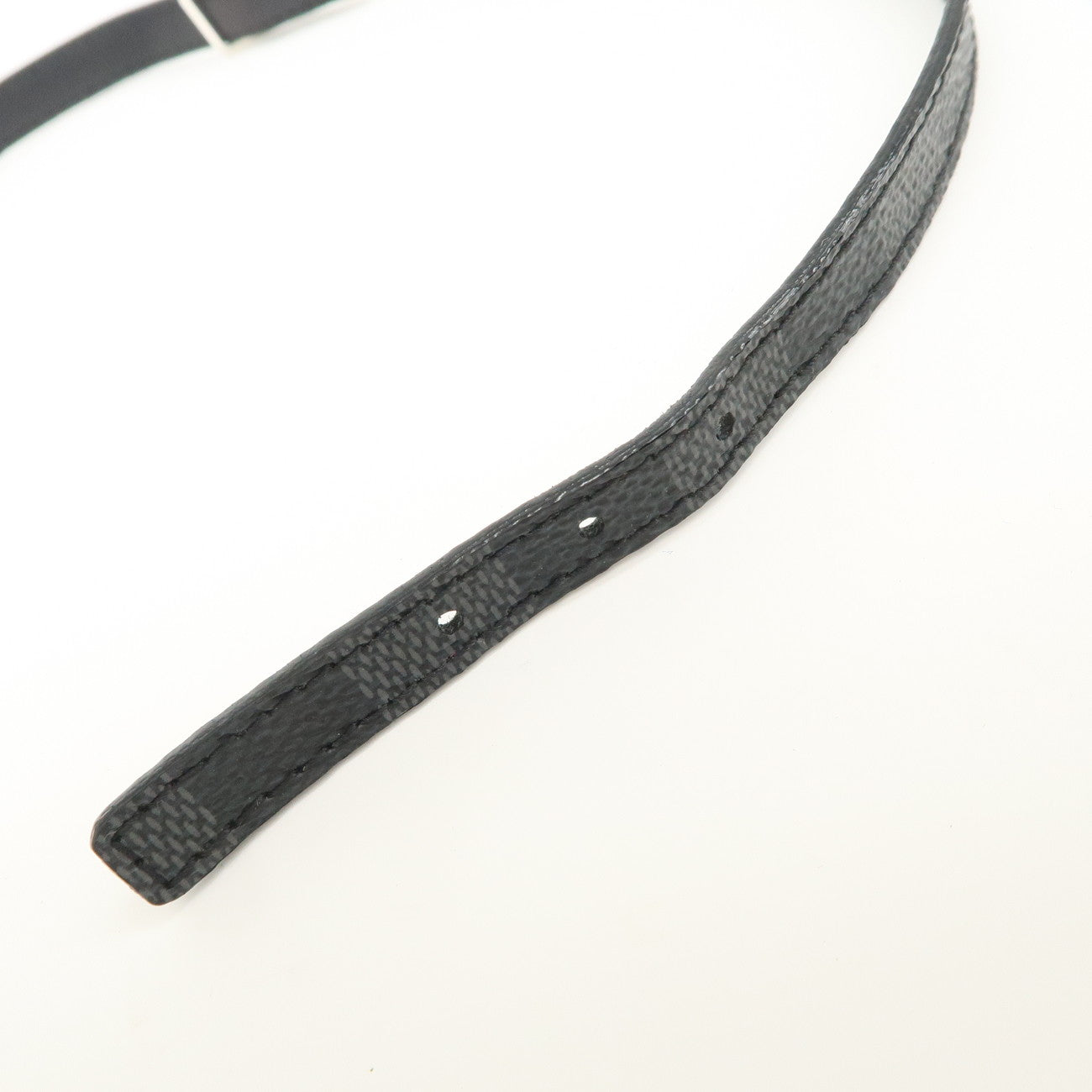 Louis Vuitton Damier Glaphite Bracelet Sign It Black Silver M6616E