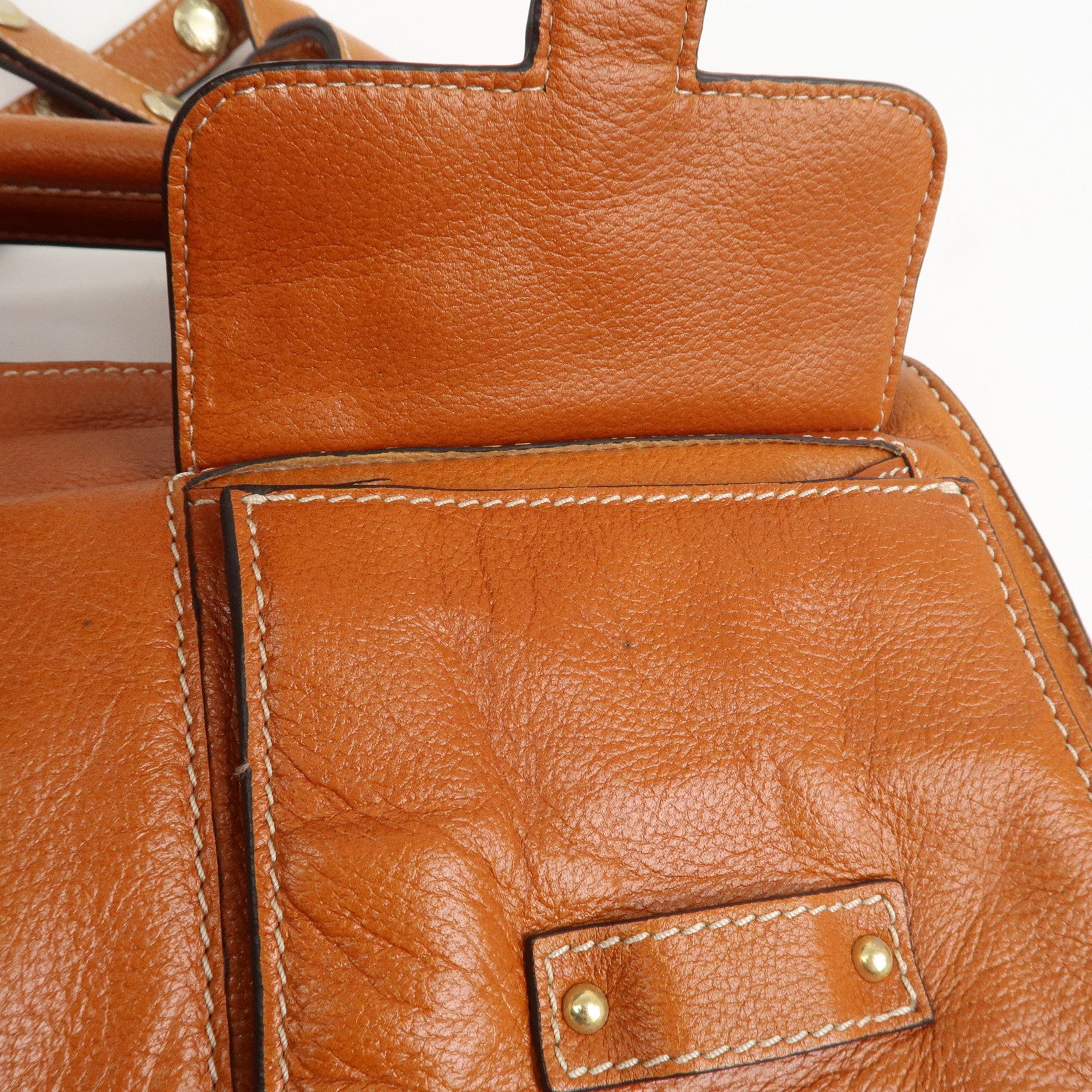 LOEWE Leather Candy 2Way Bag Shoulder Bag Hand Bag Brown