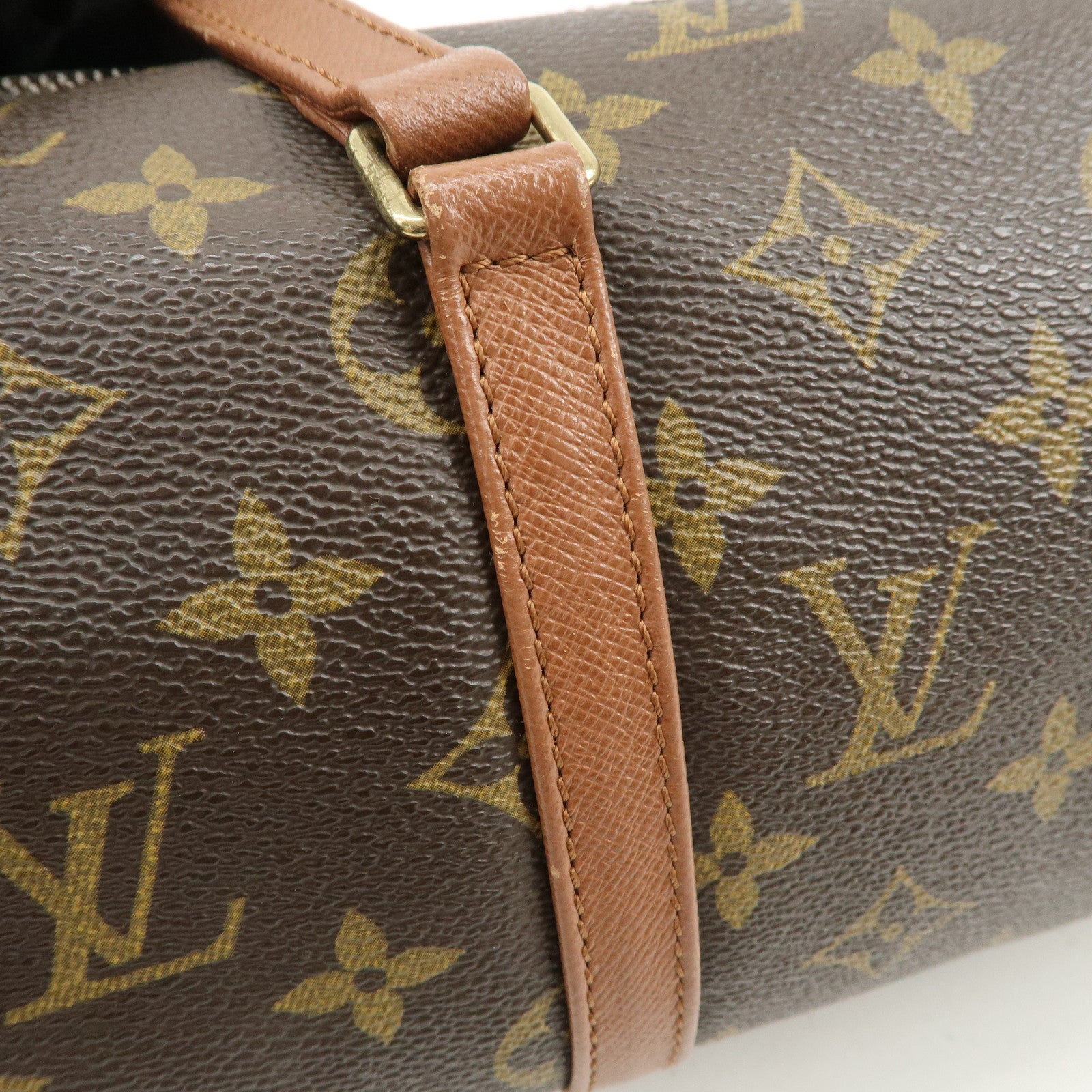 Louis Vuitton Monogram Papillon 30 Hand Bag Brown M51365