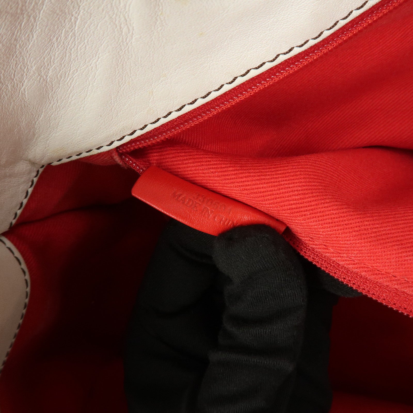 LOEWE Anagram Leather Shopper Tote Bag Shoulder Bag Hand Bag Ivory