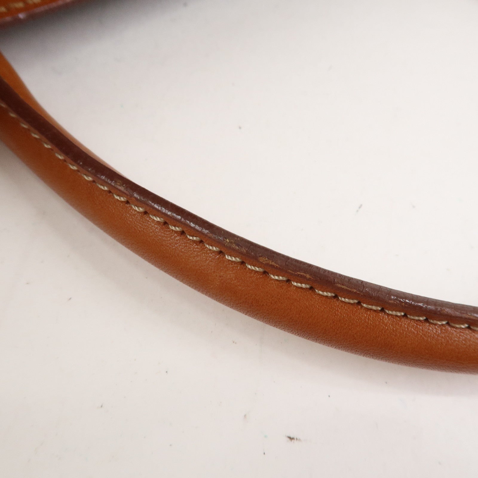 CELINE Macadam PVC Leather Hand Bag Tote Bag Brown