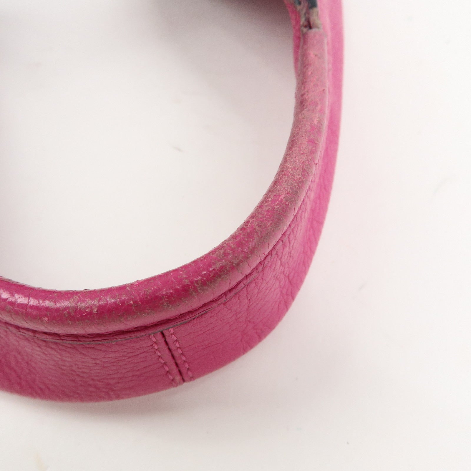 LOEWE Anagram Leather Shoulder Bag Hobo Bag Tote Bag Pink