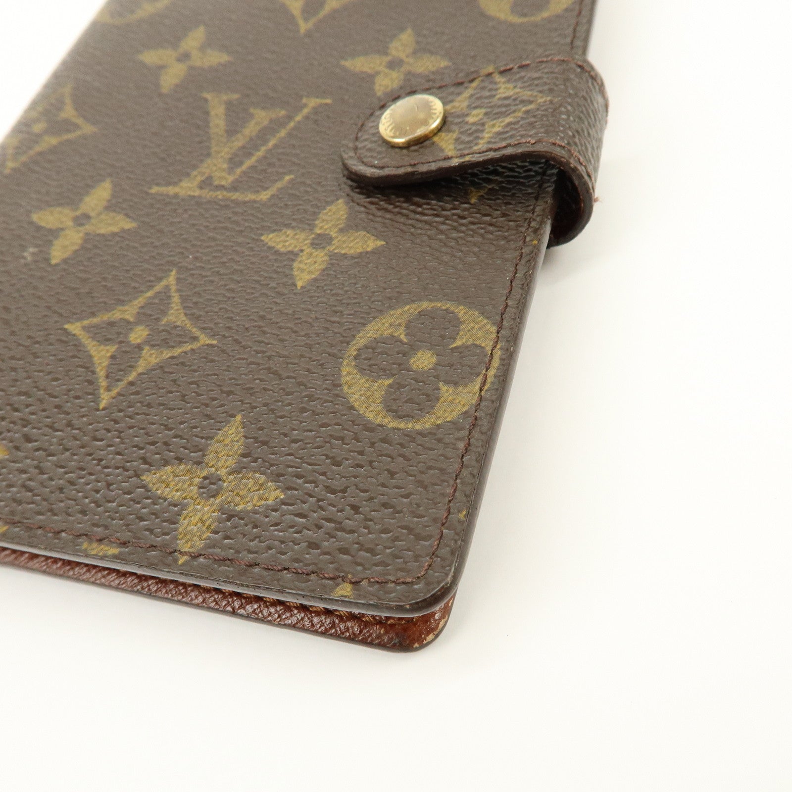 Louis Vuitton Monogram Agenda PM Planner Cover Brown R20005