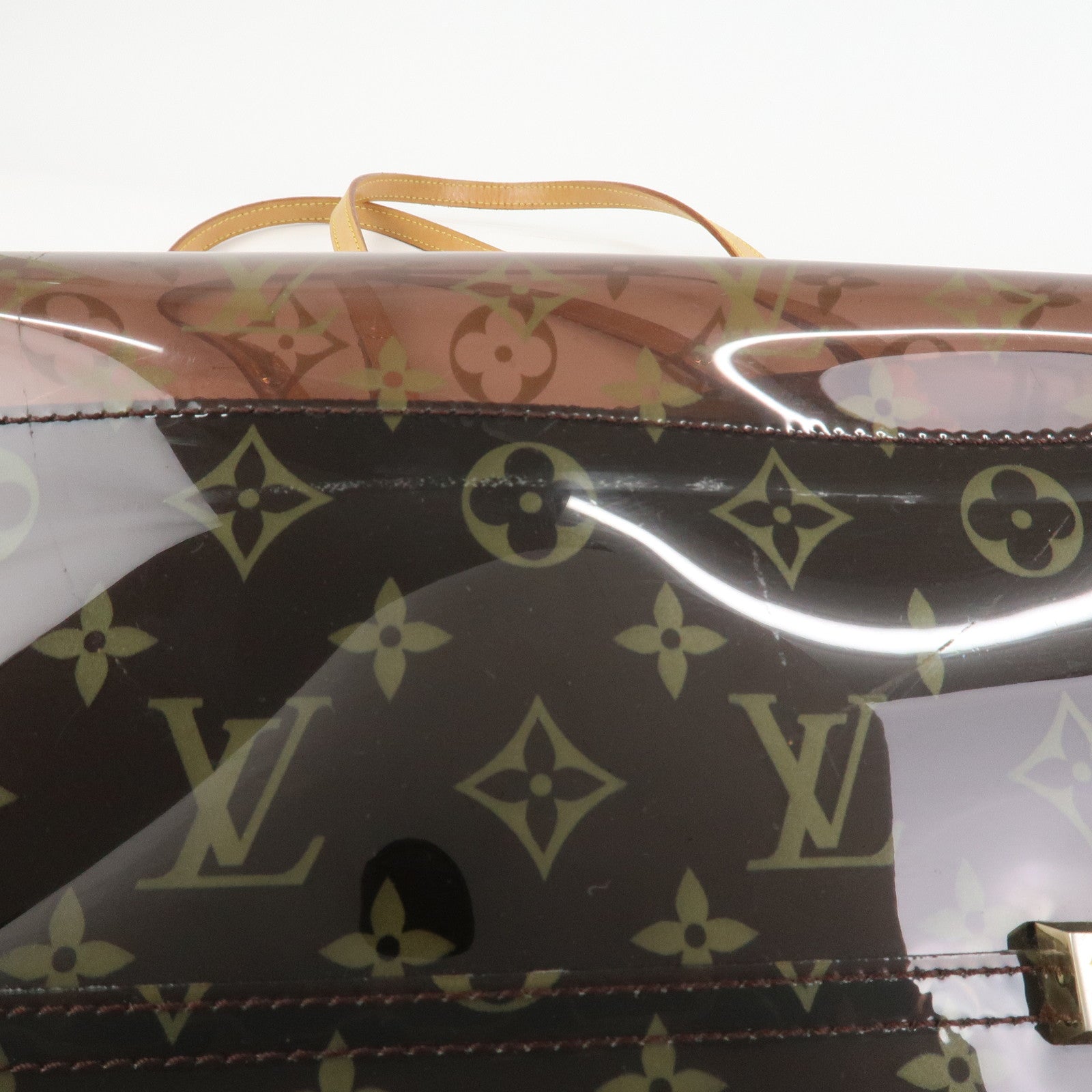 Louis Vuitton Monogram Cabas Cruise Vinyl Tote Bag Brown M50500