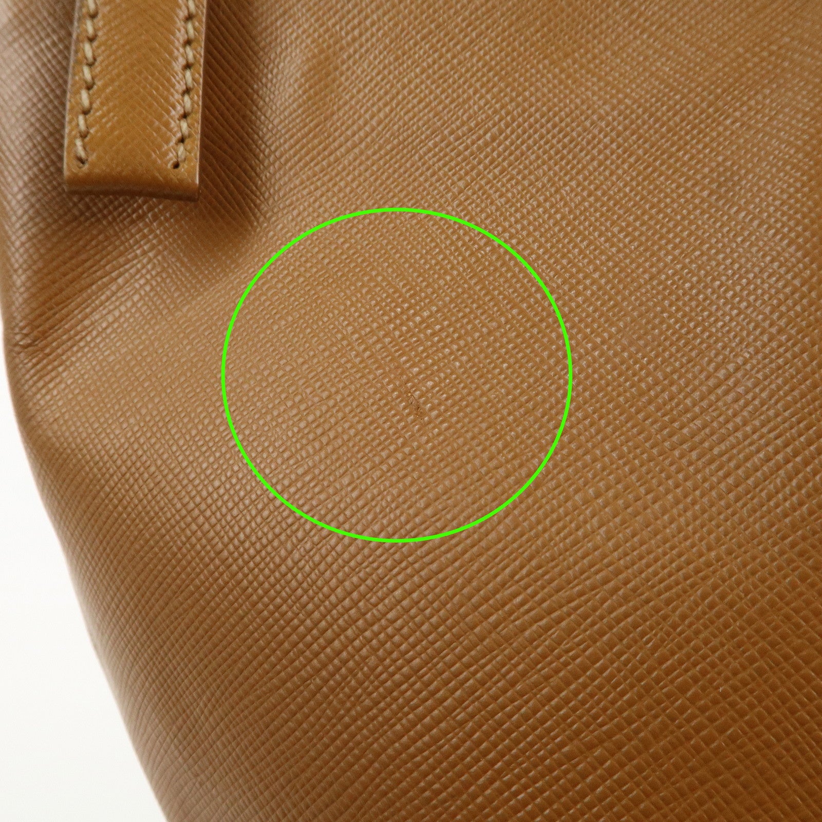 PRADA Triangle Logo Leather 2Way Bag Shoulder Bag Brown