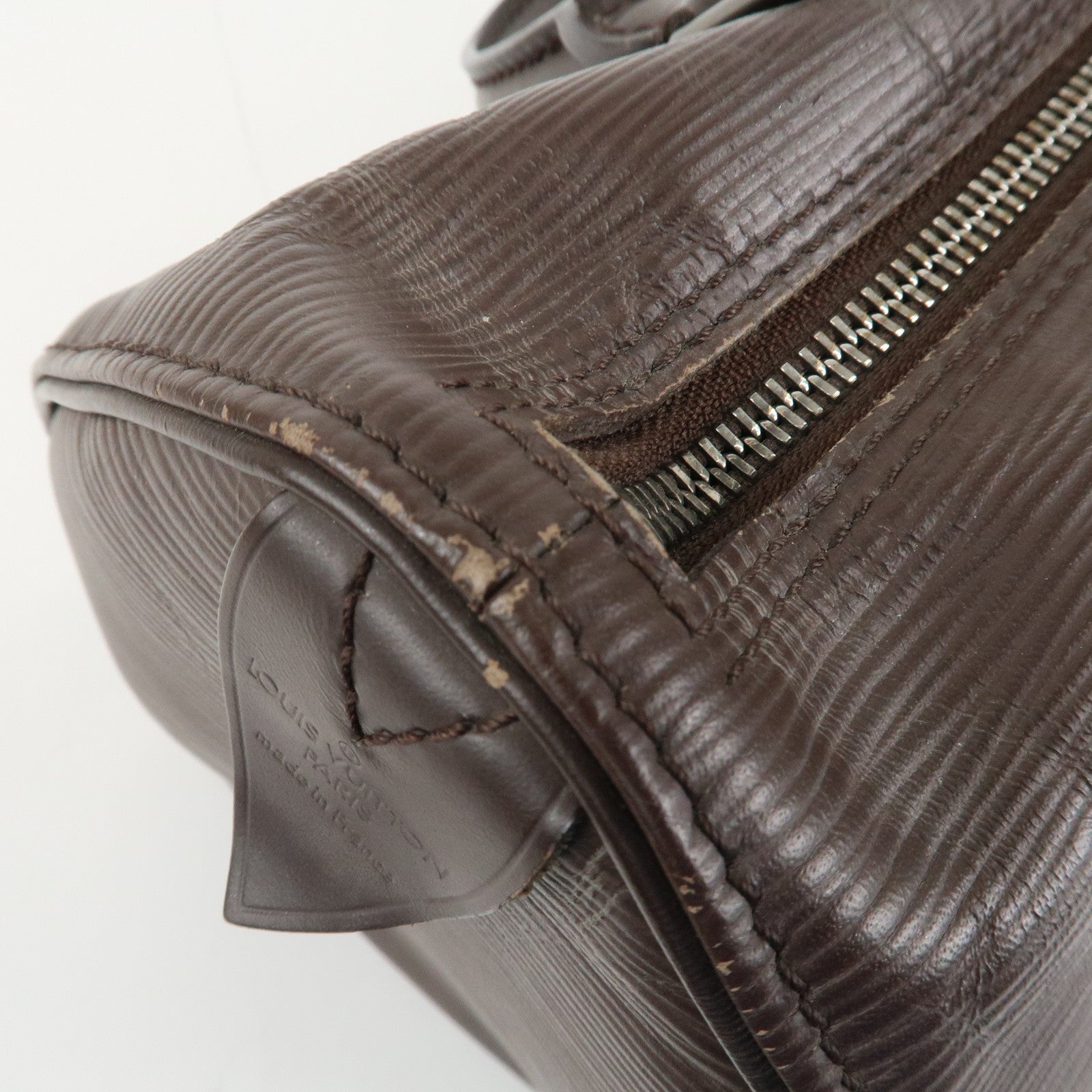 Louis Vuitton Epi Speedy 25 Hand Boston Bag Mocha M5903D Used