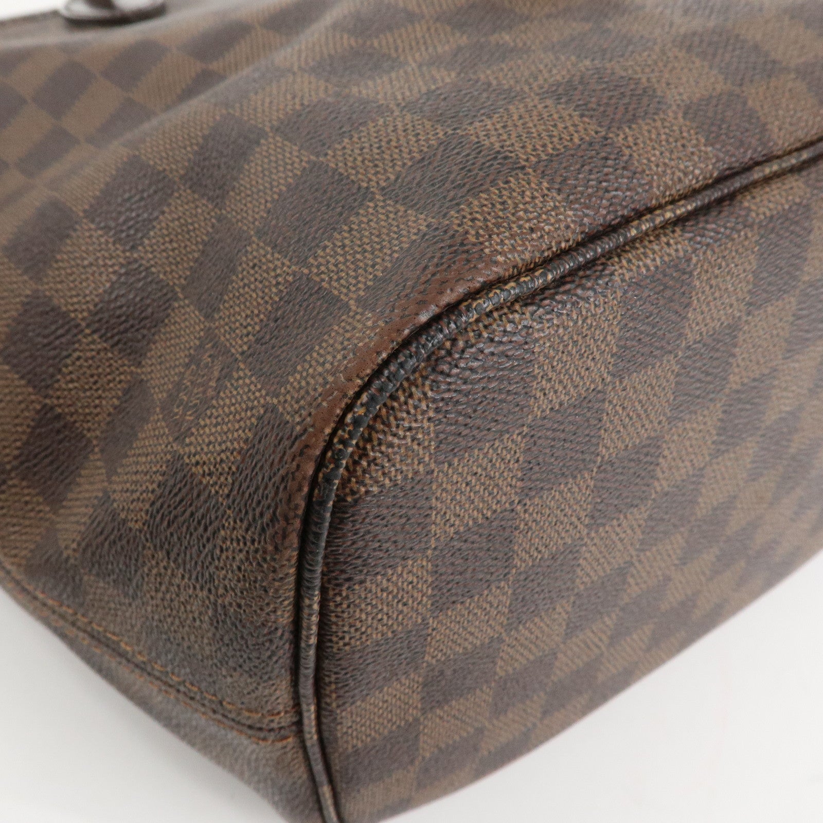 Louis Vuitton Damier Ebene Canvas Neverfull MM Tote Bag N51105 Used