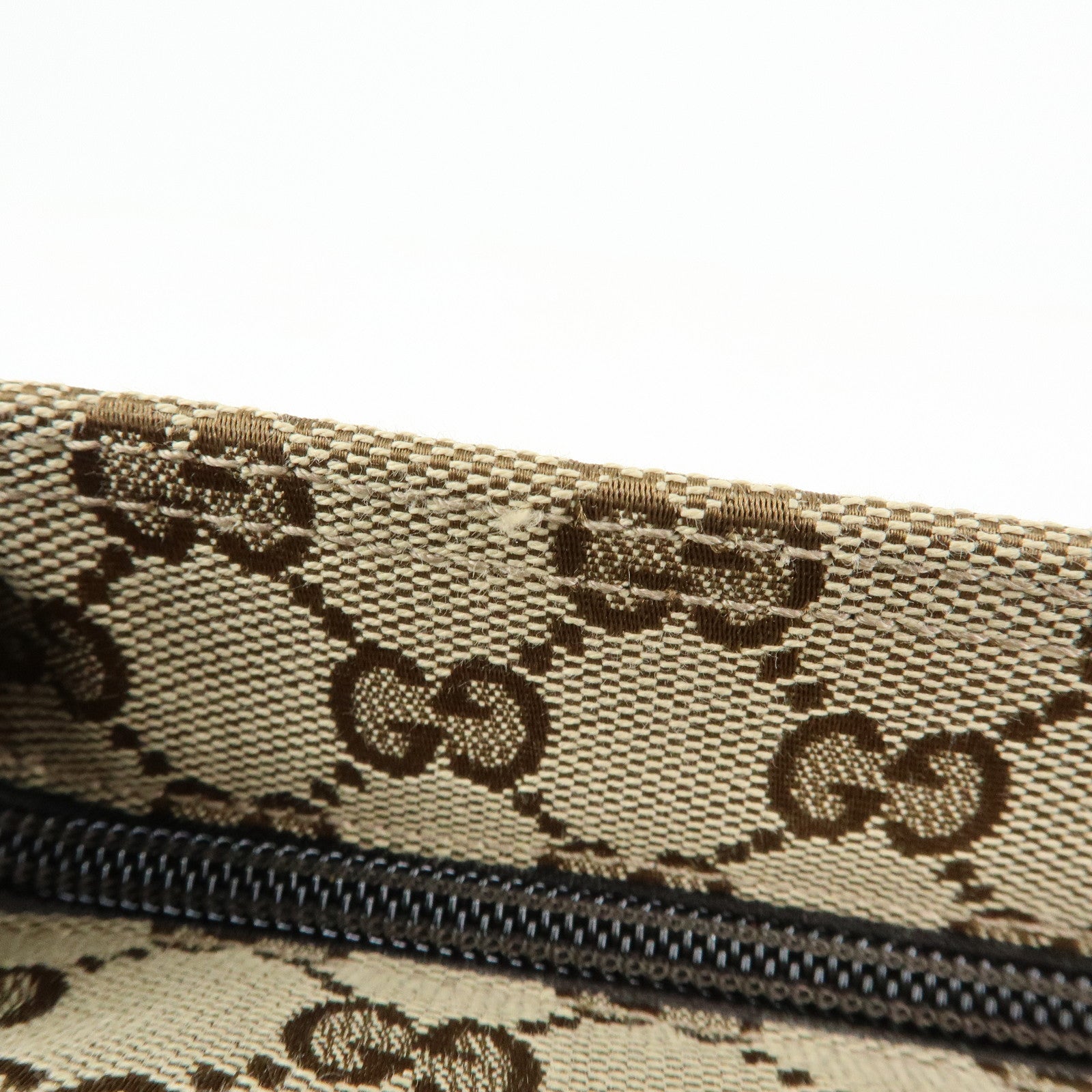 GUCCI Sherry GG Canvas Leather Shoulder Crossbody Bag Beige 189749