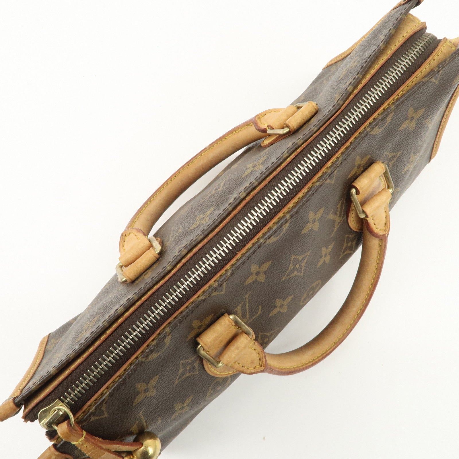 Louis Vuitton Monogram Popincourt Hand Bag Brown M40009 Used